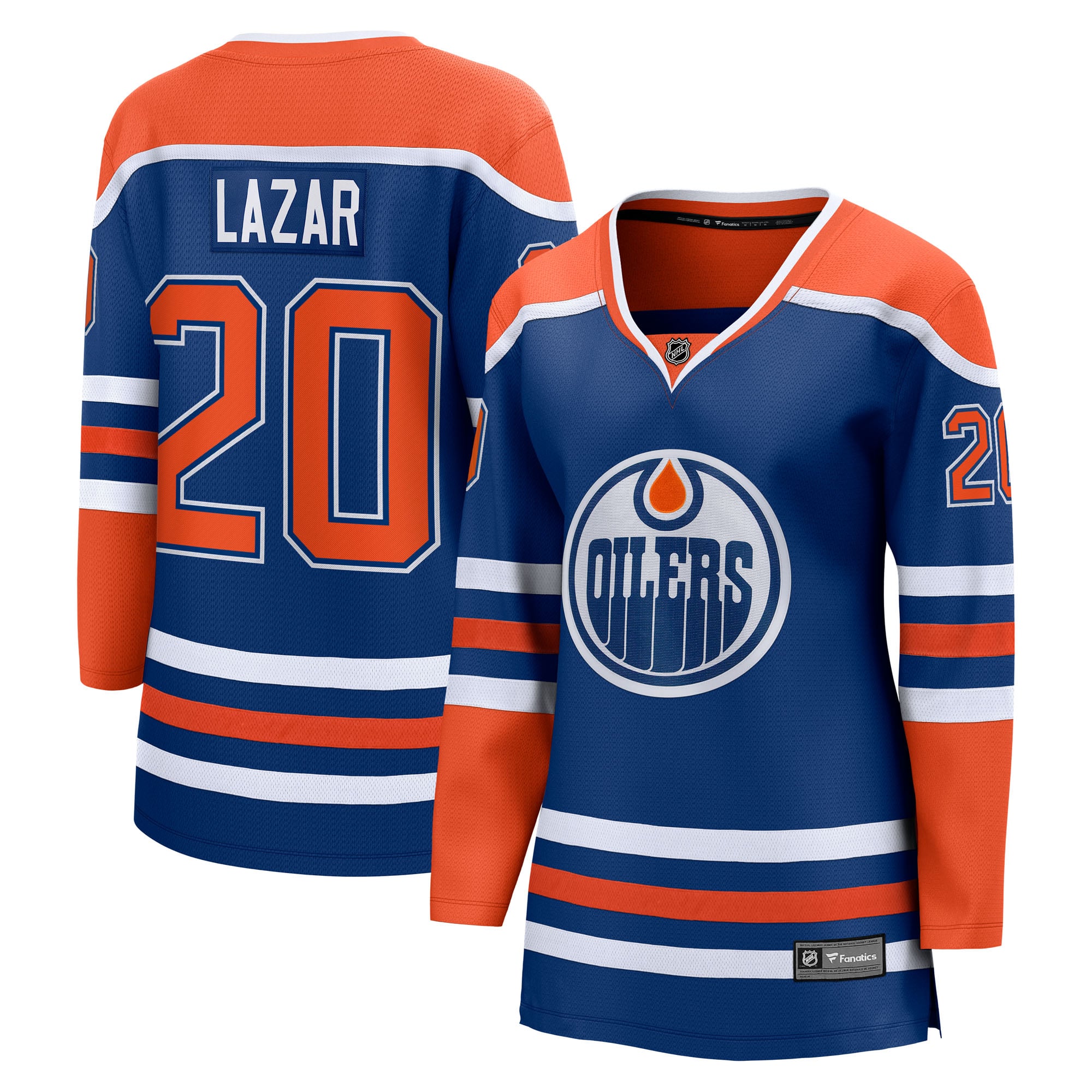 Curtis Lazar Edmonton Oilers Women's Home Breakaway Jersey - Royal