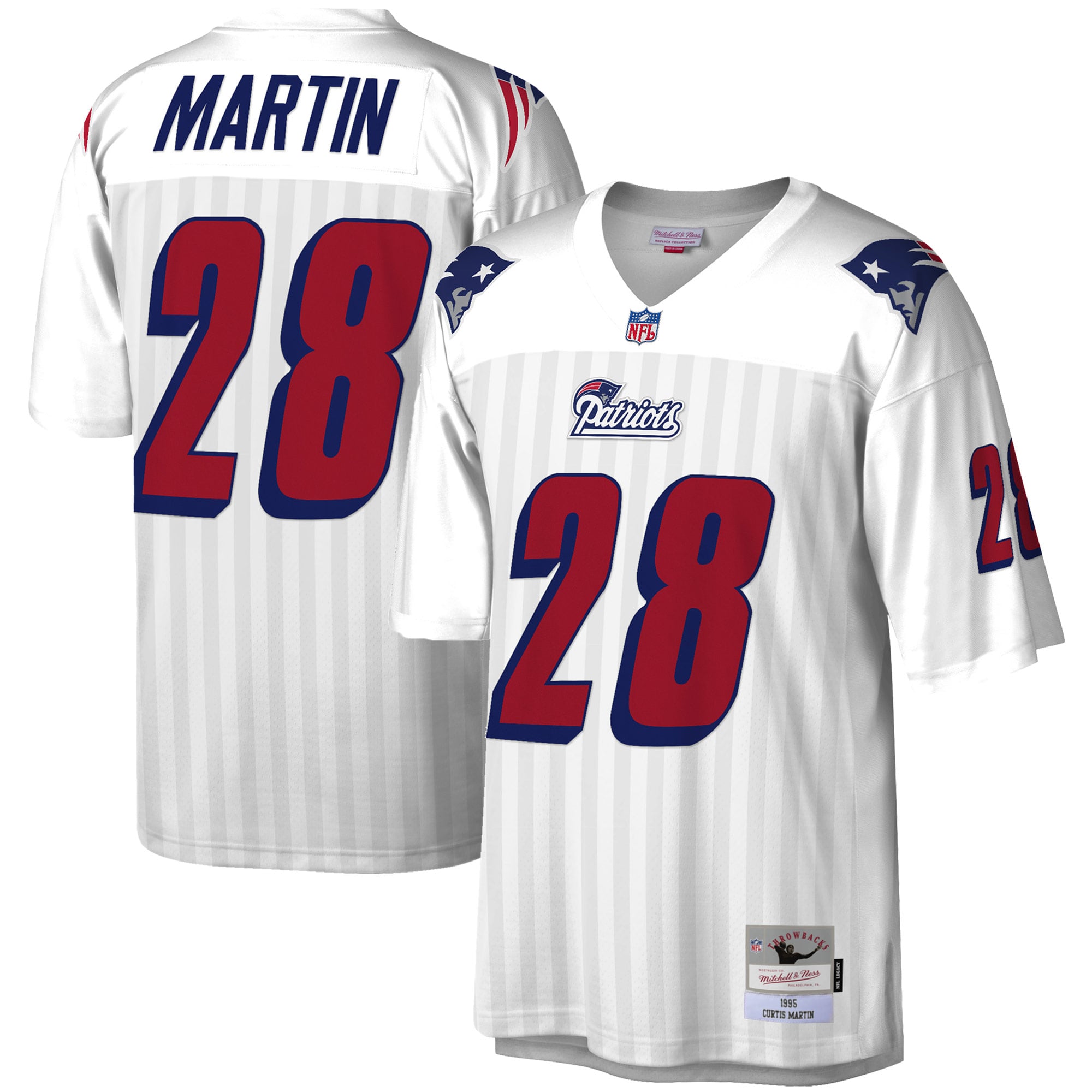 Curtis Martin New England Patriots Legacy Jersey - White - Image 2