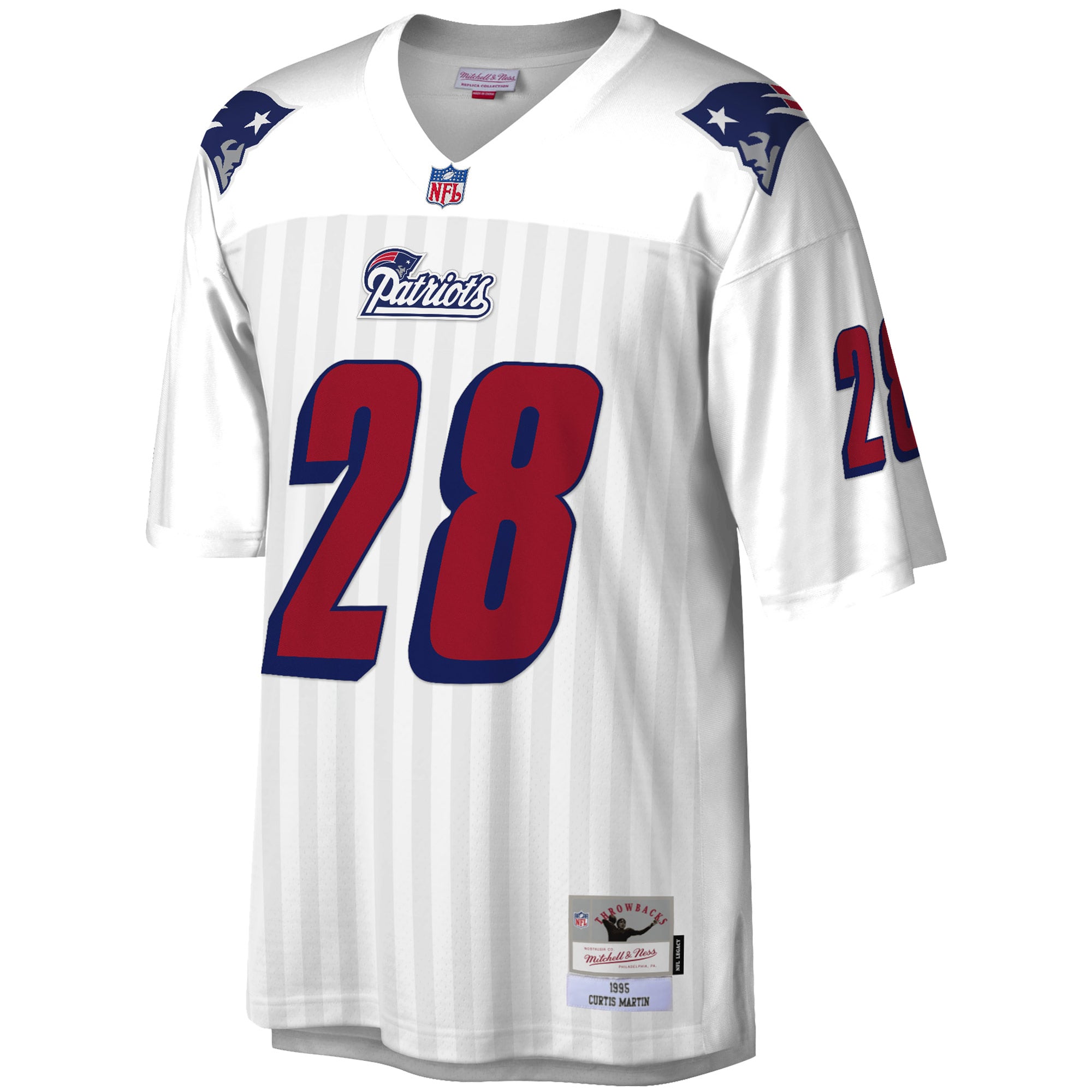 Curtis Martin New England Patriots Legacy Jersey - White - Image 3