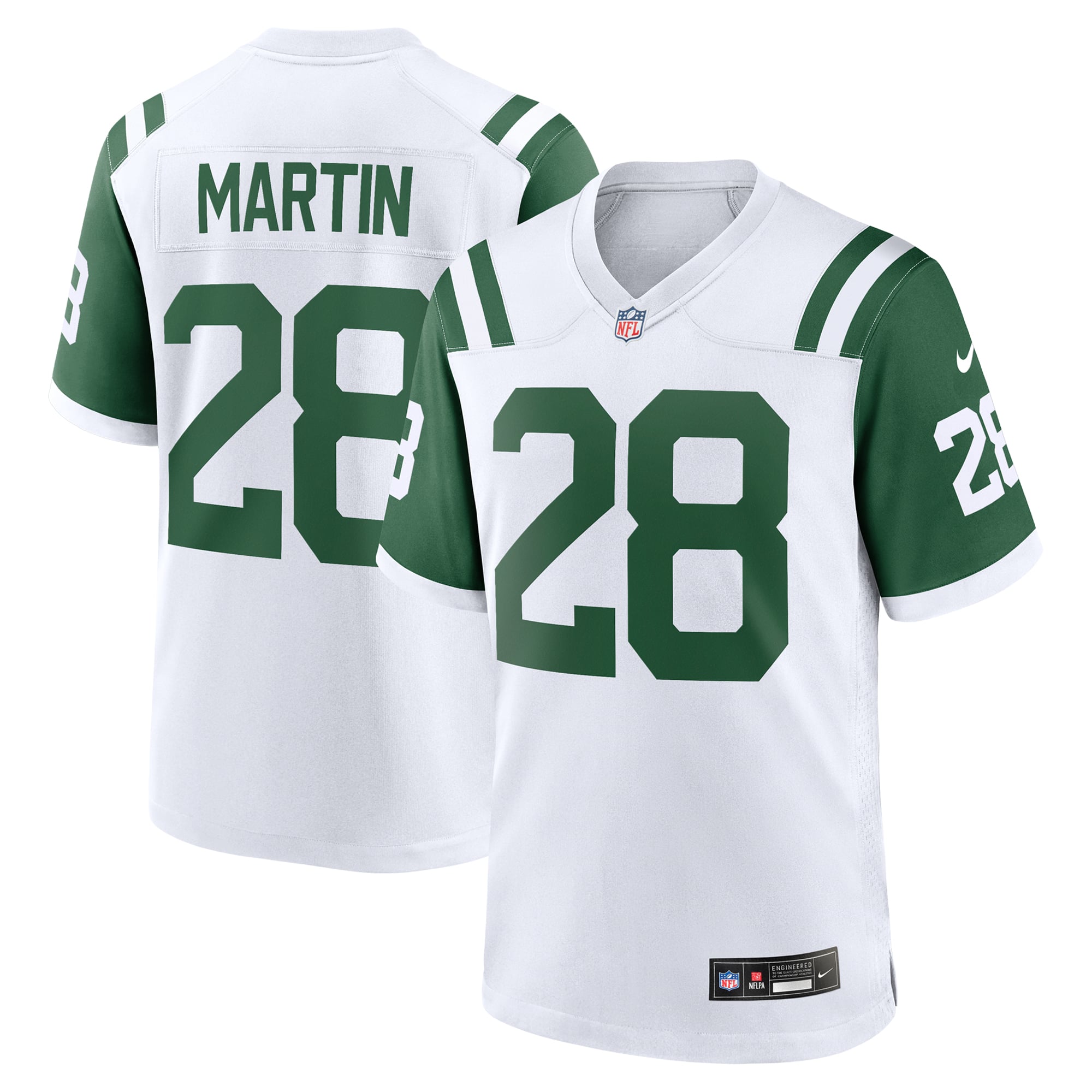 Curtis Martin New York Jets Retired Player Alternate Game Jersey - White - Image 2