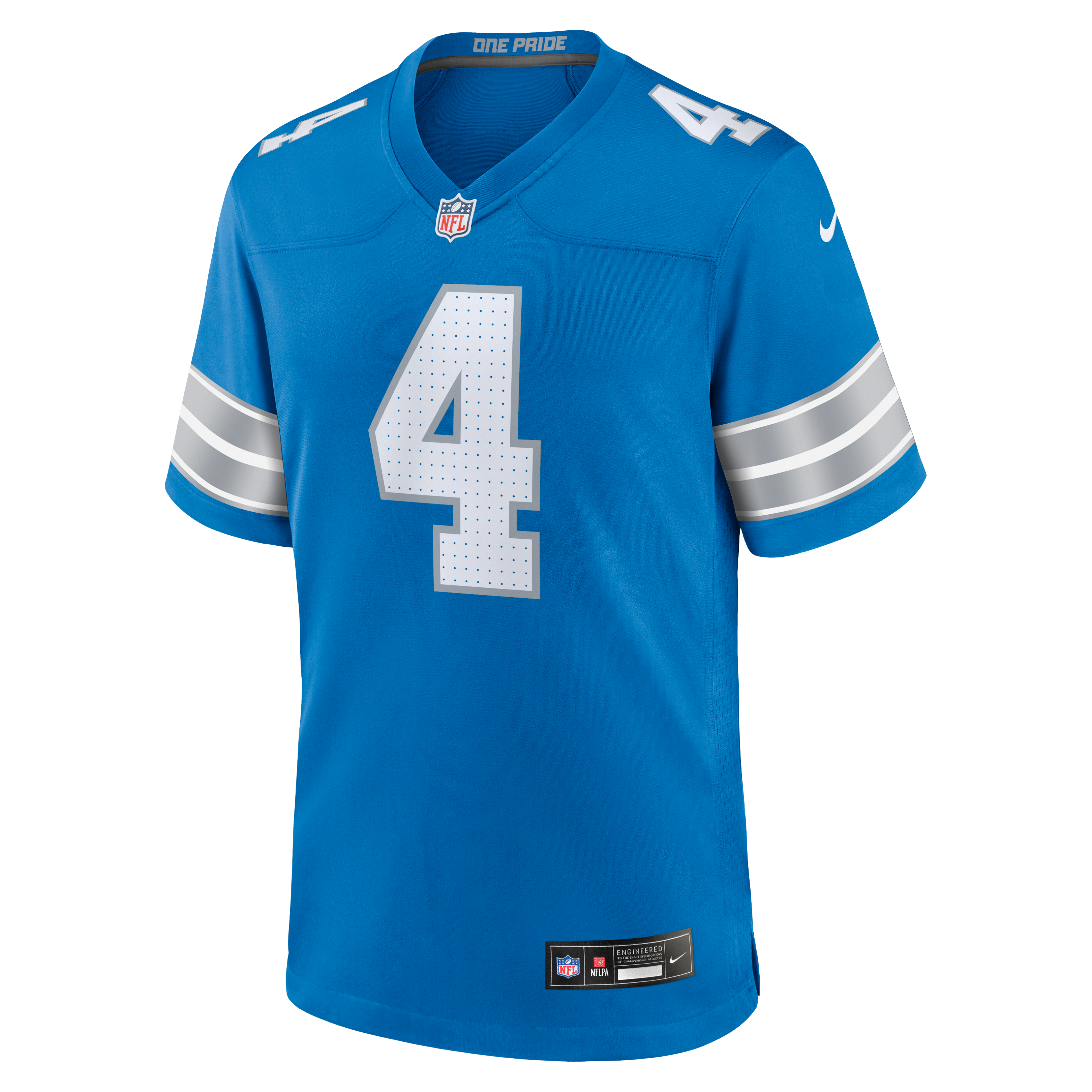 D.J. Reed Detroit Lions Team Game Jersey - Blue - Image 3