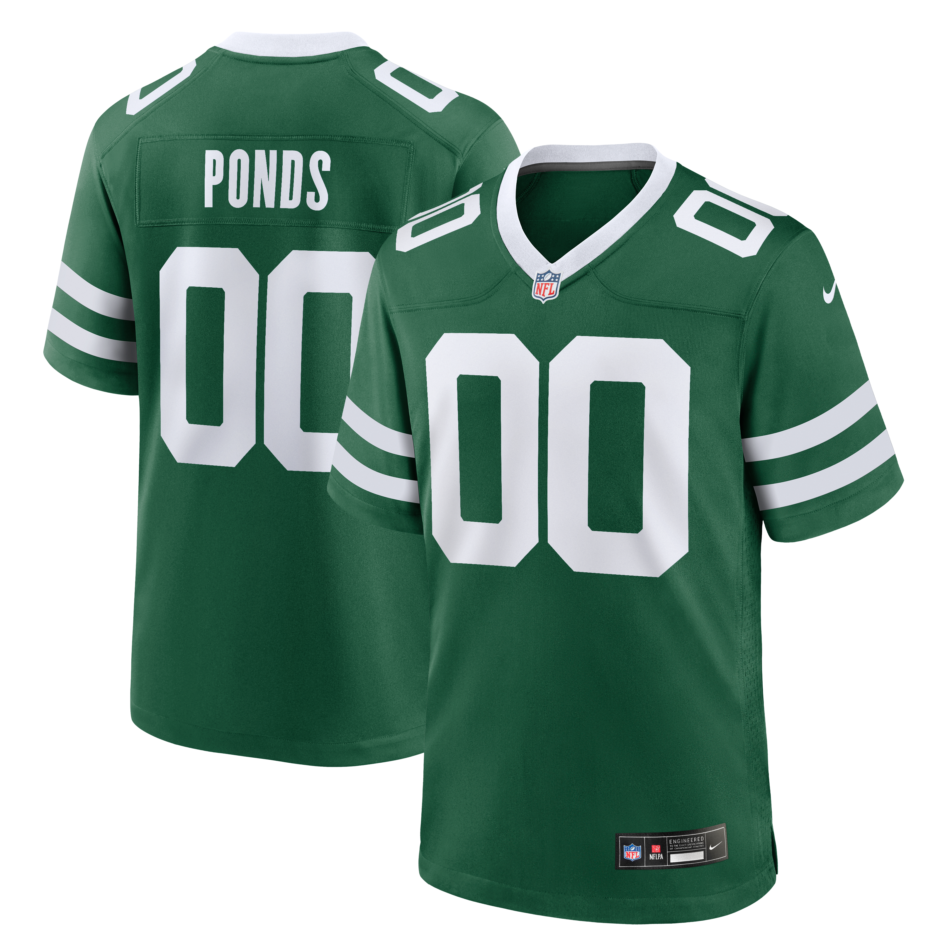 D'Angelo Ponds New York Jets Game Jersey - Legacy Green - Image 2