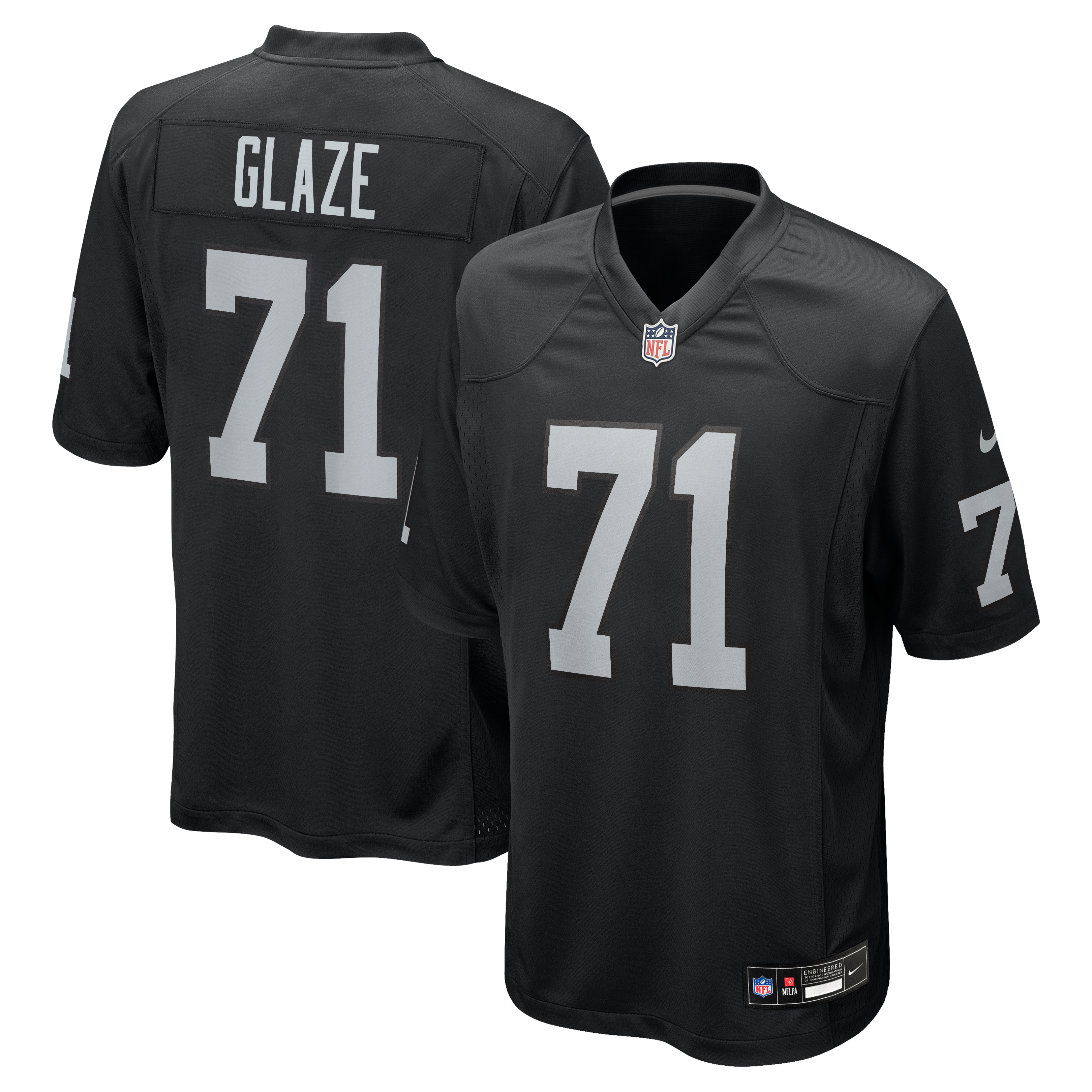 DJ Glaze Las Vegas Raiders Team Game Jersey - Black