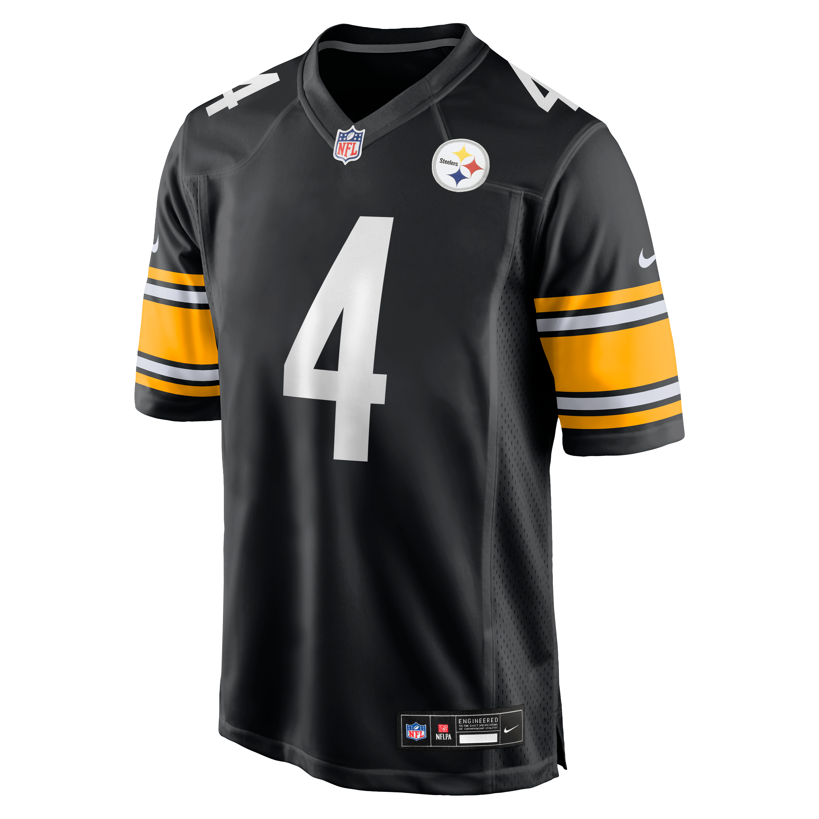 DK Metcalf Pittsburgh Steelers Alternate 1933 Throwback Game Jersey - Black - Image 3