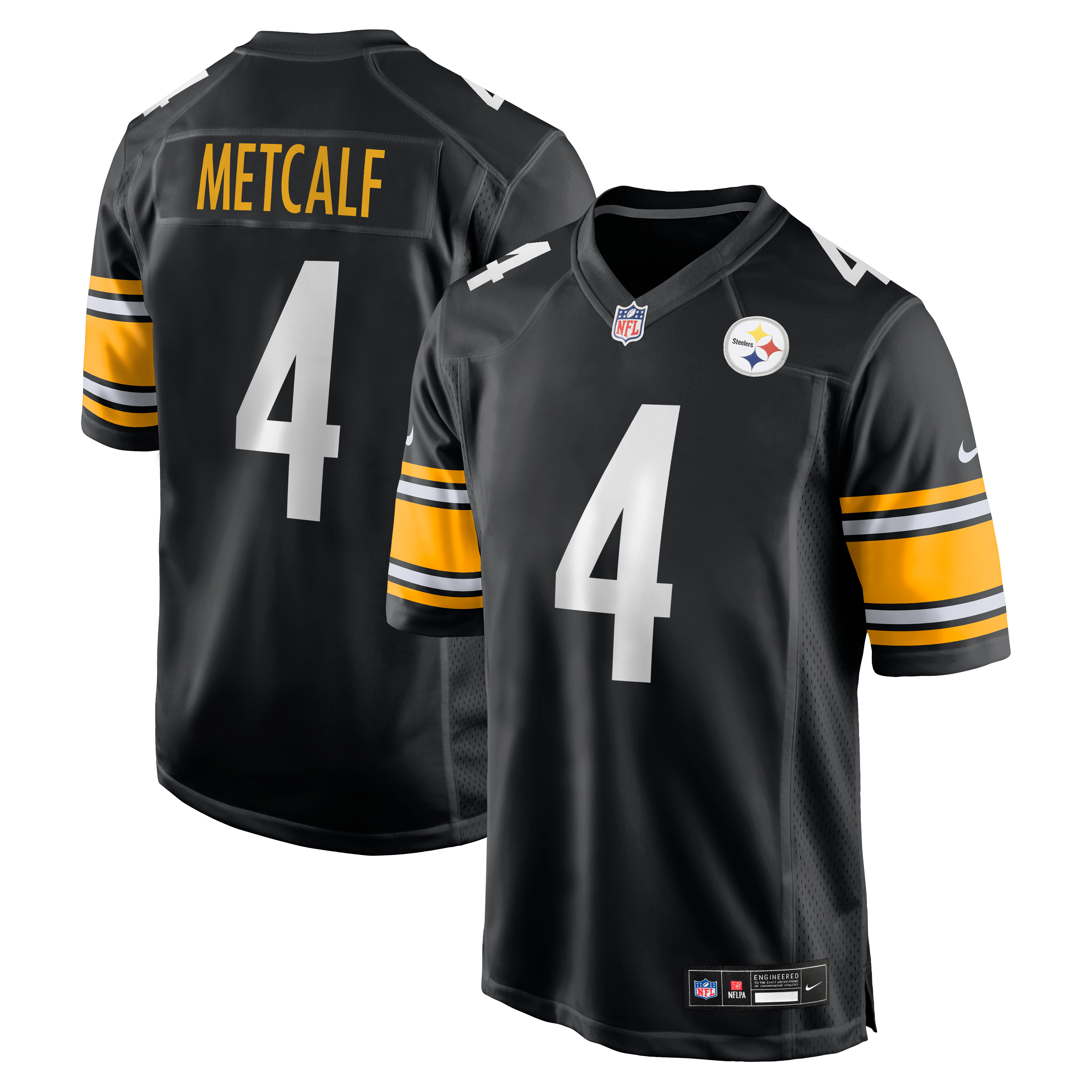 DK Metcalf Pittsburgh Steelers Game Player Jersey - Black - Image 2