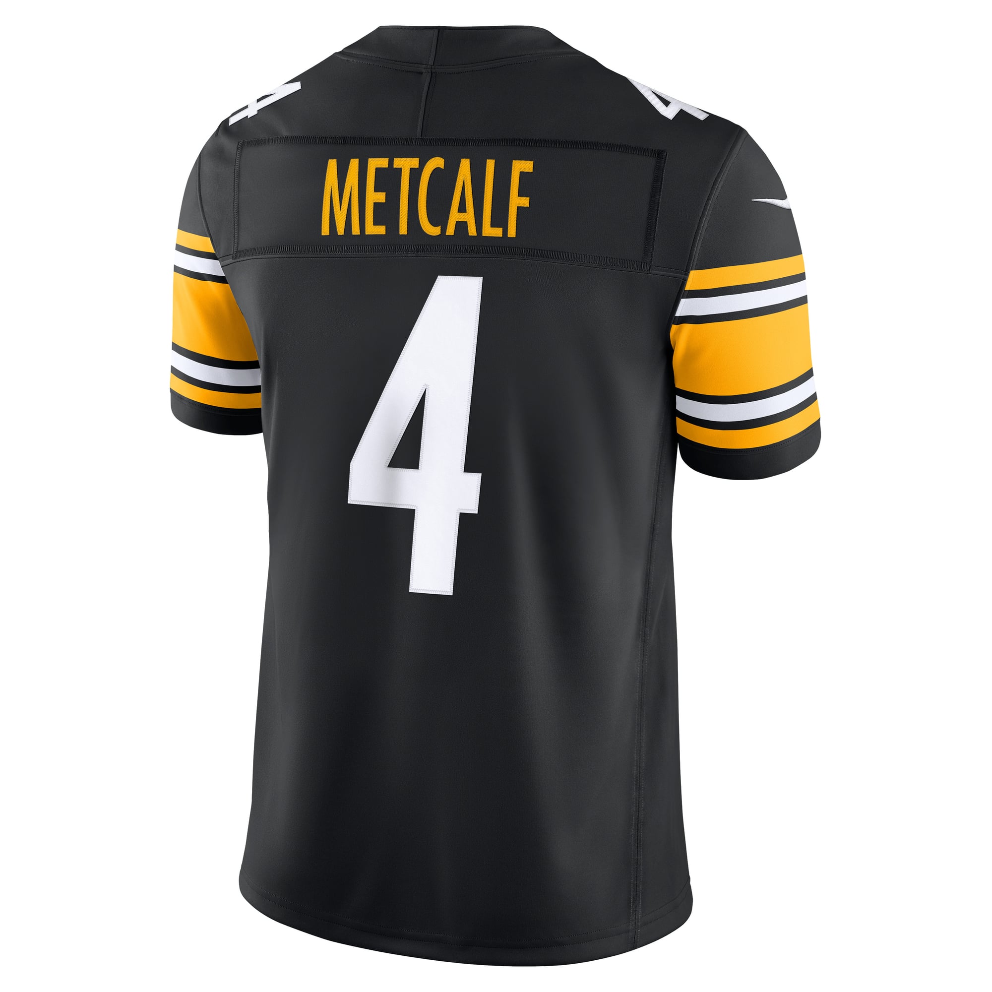 DK Metcalf Pittsburgh Steelers Team Vapor F.U.S.E. Stitched Limited Jersey - Black - Image 4