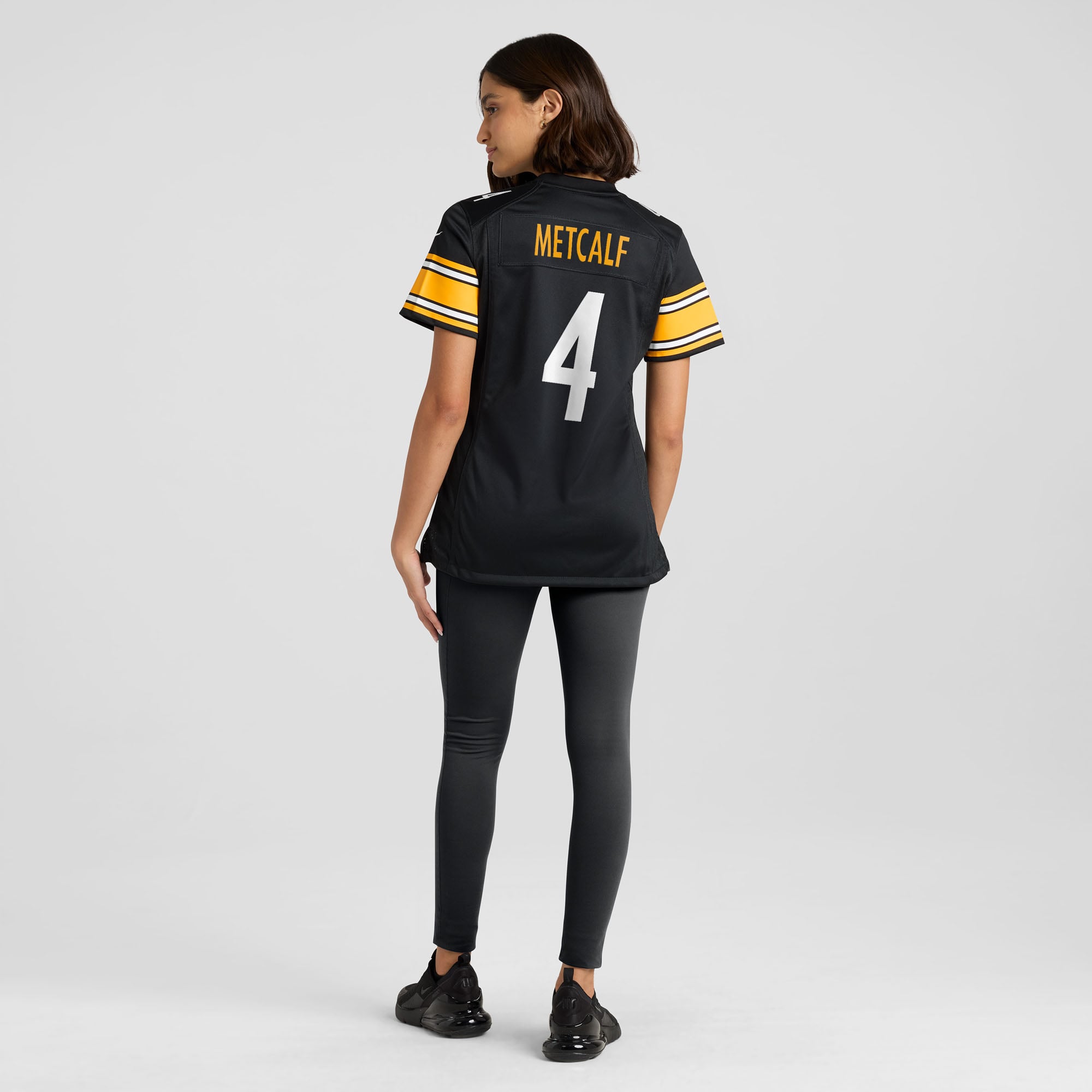 DK Metcalf Pittsburgh Steelers Women's Team Game Jersey - Black - Image 6