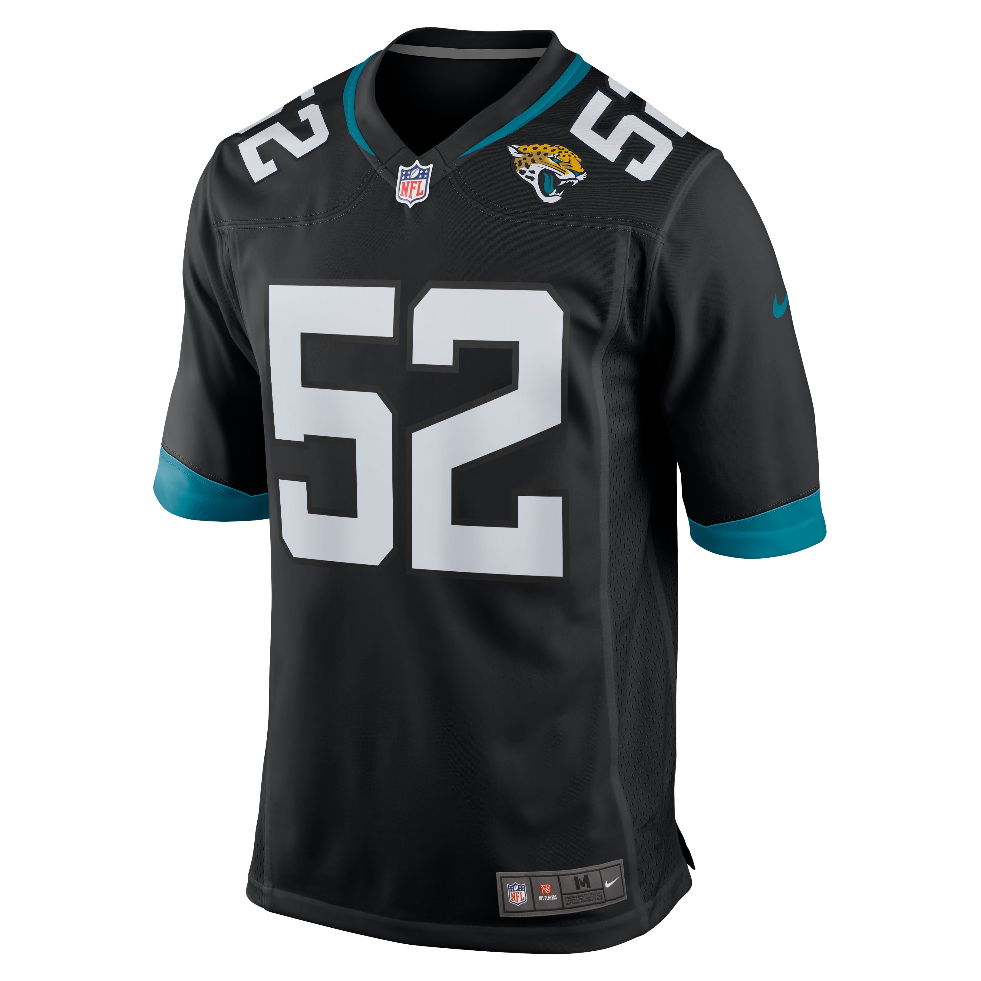 DaVon Hamilton Jacksonville Jaguars Game Jersey - Black - Image 3