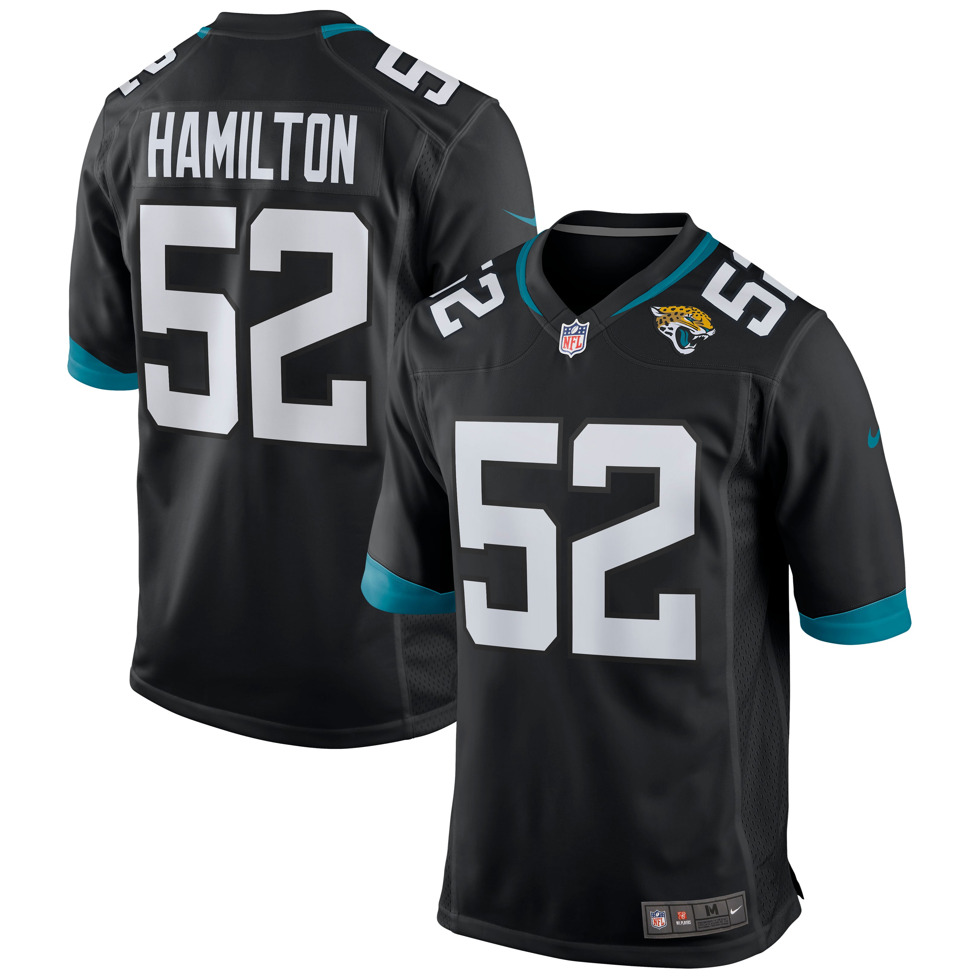 DaVon Hamilton Jacksonville Jaguars Game Jersey - Black