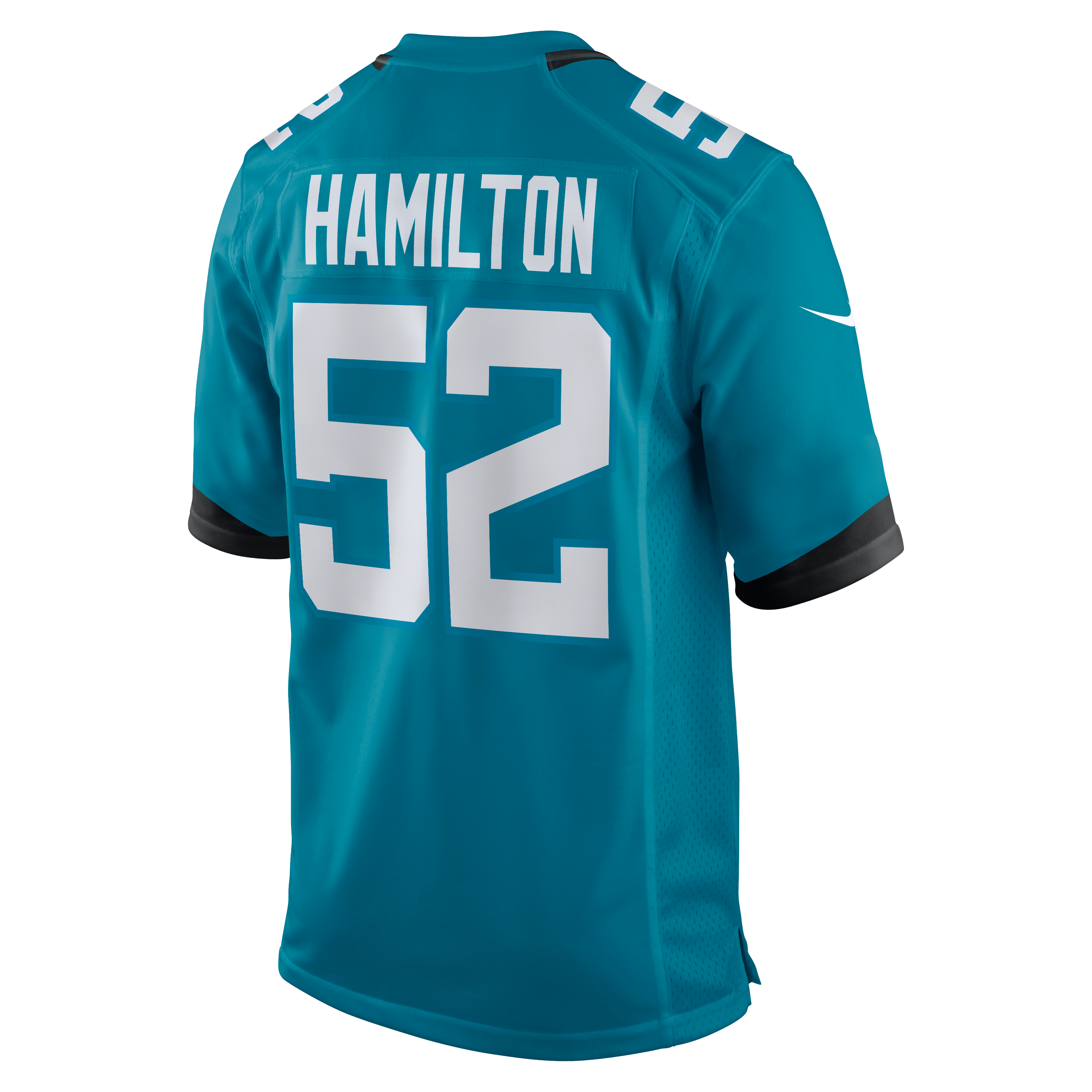 DaVon Hamilton Jacksonville Jaguars Game Jersey - Teal - Image 4