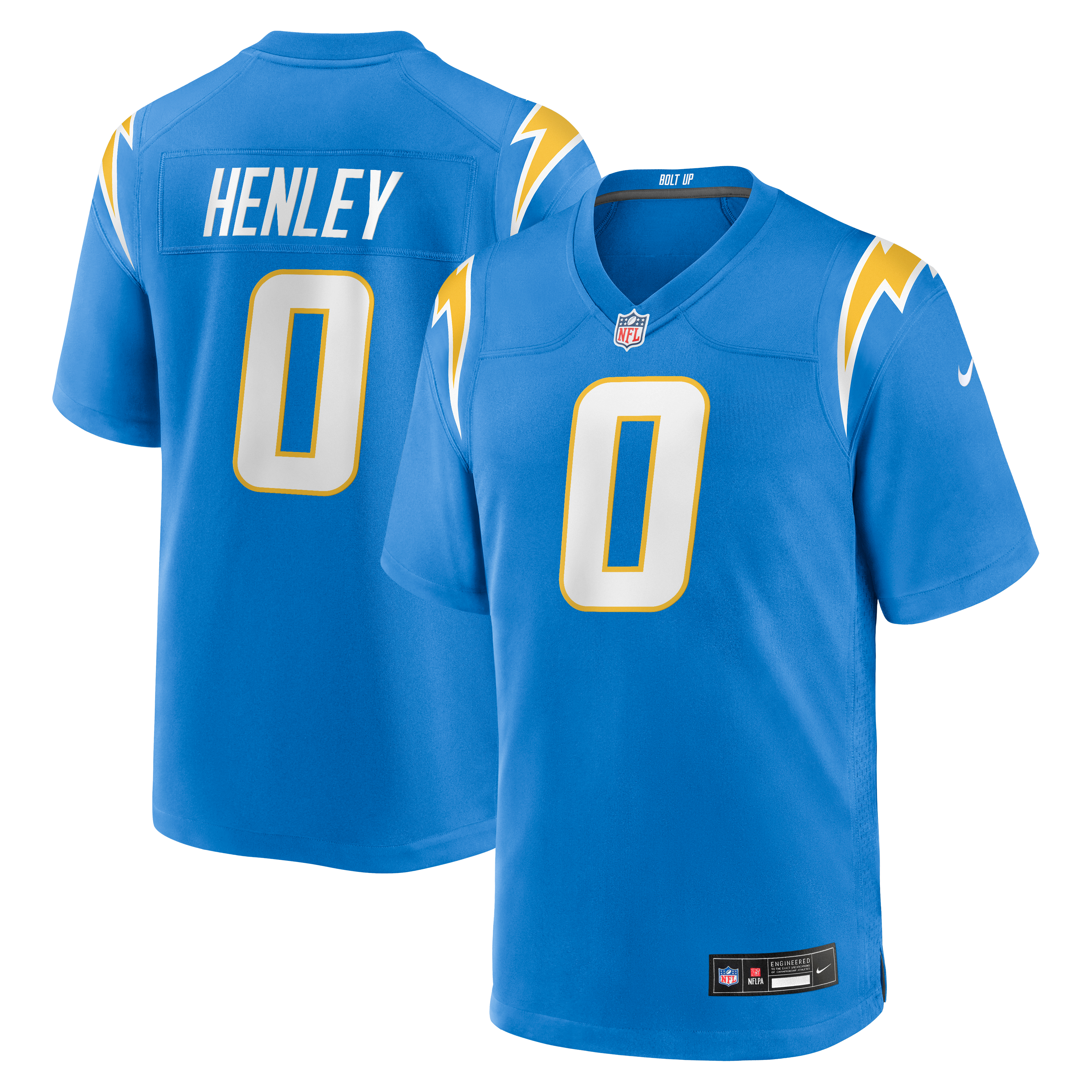Daiyan Henley Los Angeles Chargers Team Game Jersey - Powder Blue