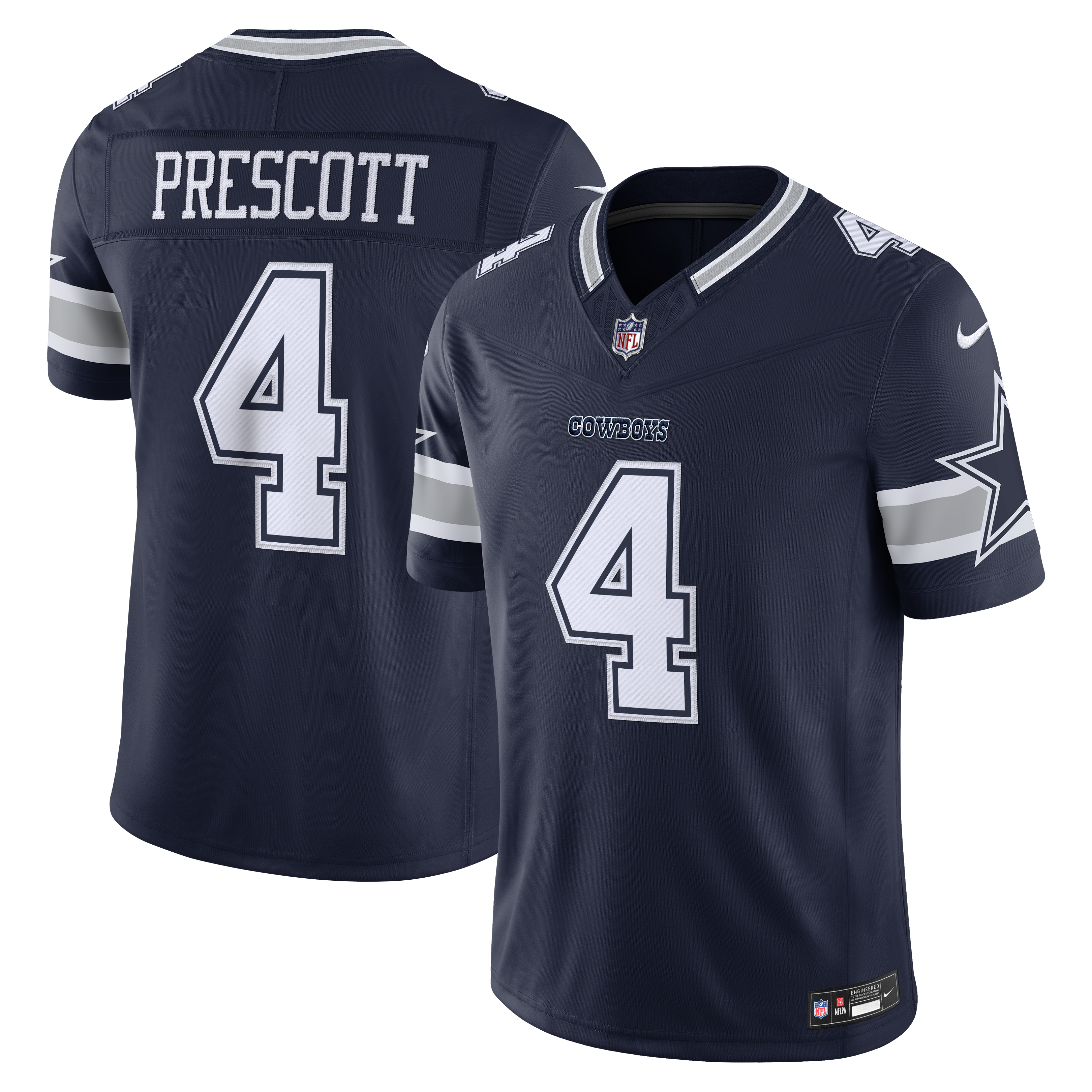 Dak Prescott Dallas Cowboys Alternate Vapor F.U.S.E. Stitched Limited Jersey - Navy