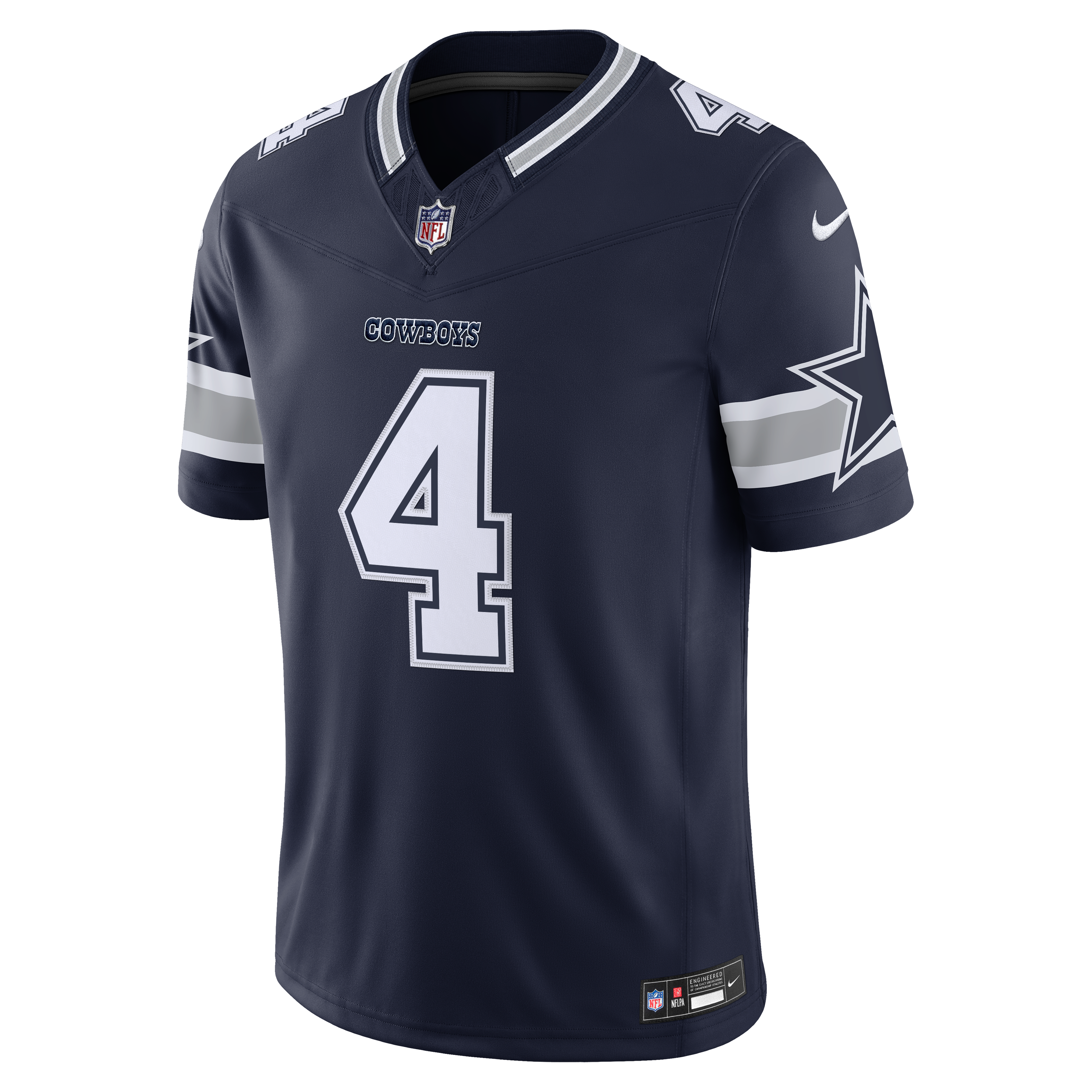 Dak Prescott Dallas Cowboys Alternate Vapor F.U.S.E. Stitched Limited Jersey - Navy - Image 3
