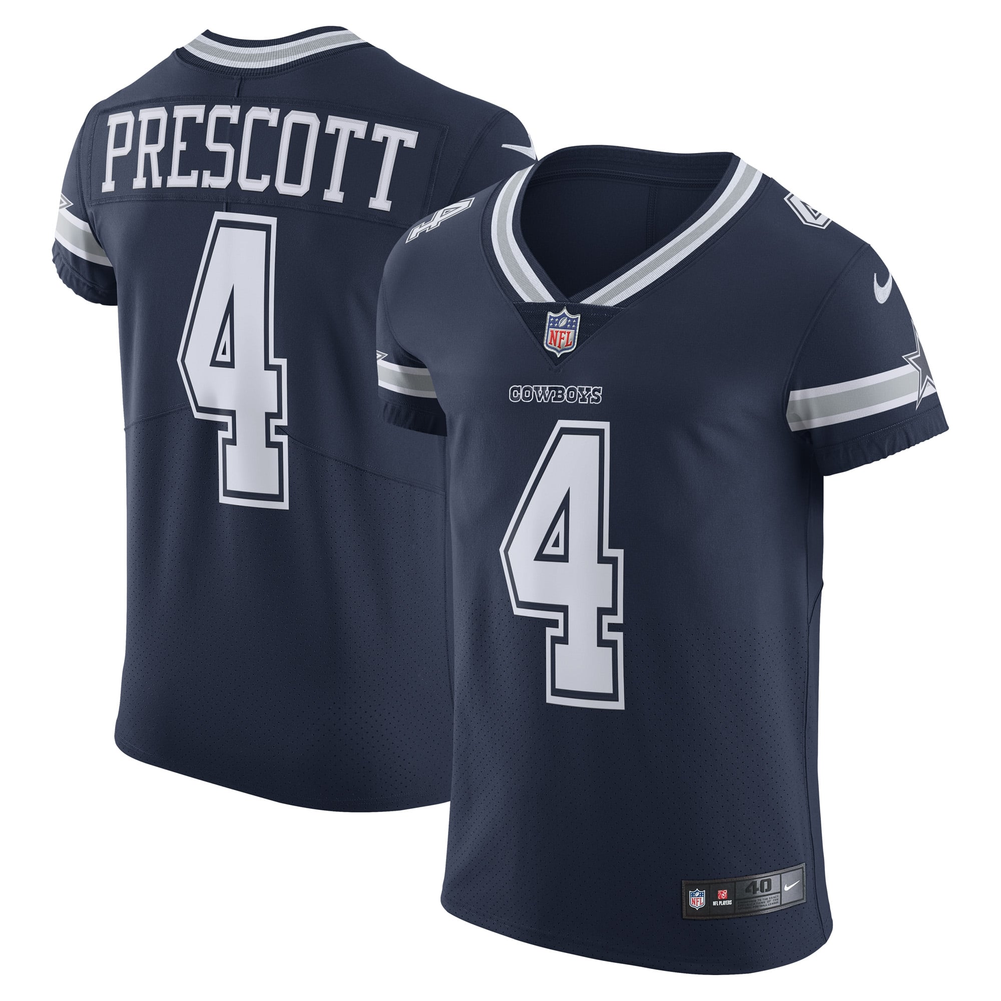 Dak Prescott Dallas Cowboys Vapor Elite Player Team Jersey - Navy - Image 2