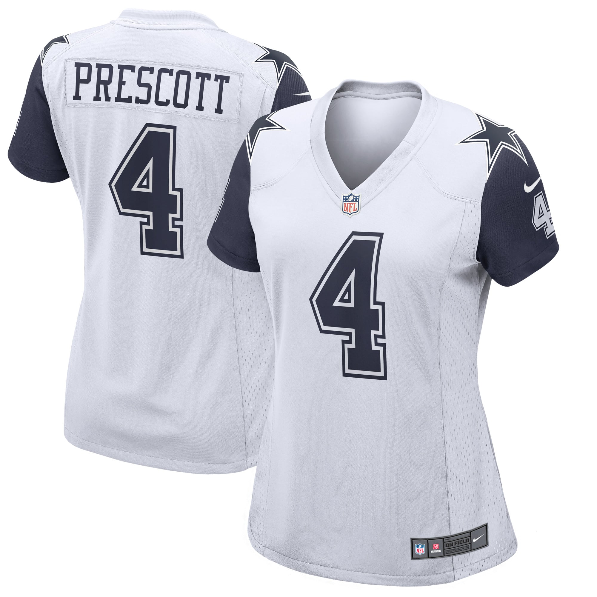 Dak Prescott Dallas Cowboys Women's Game Team Jersey - White