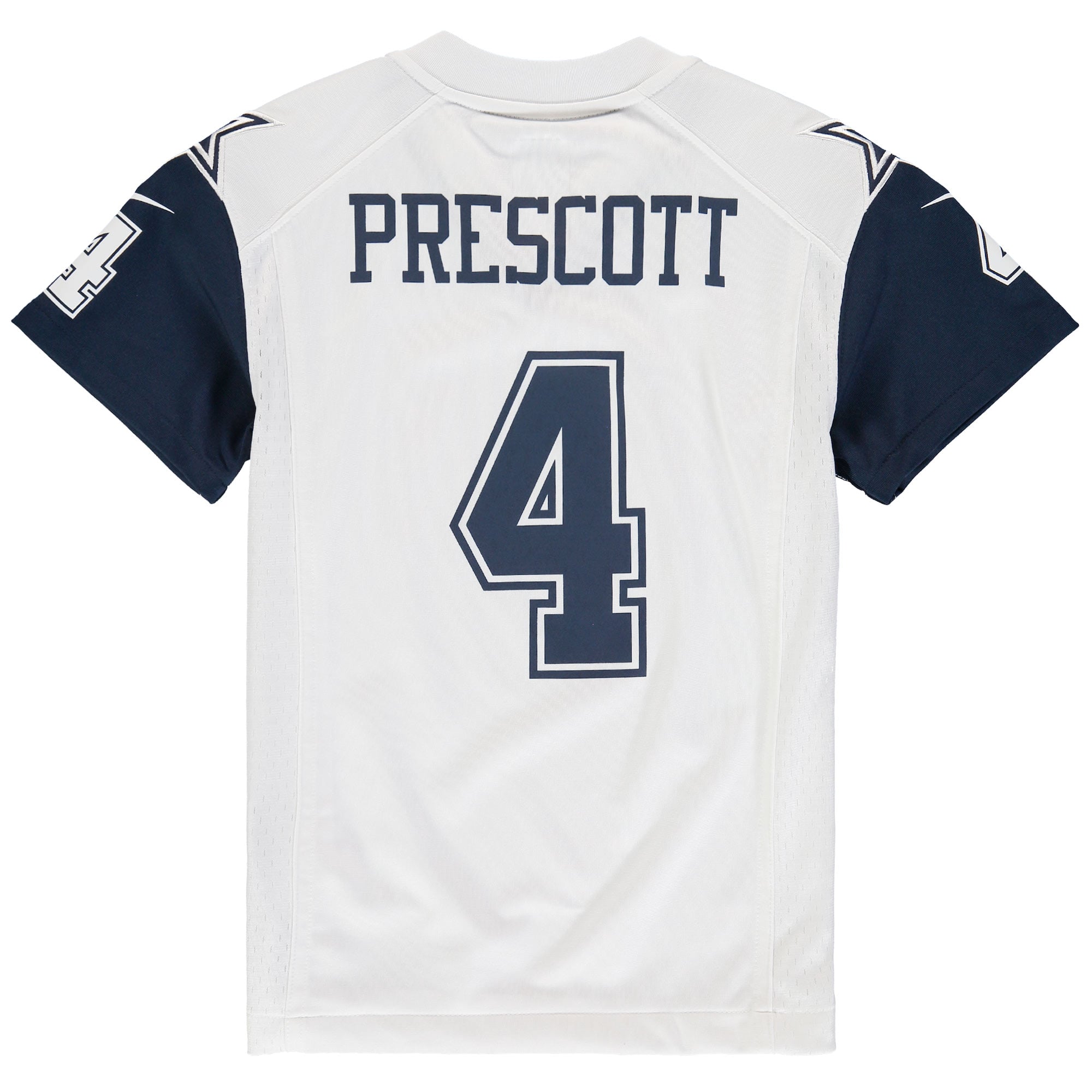 Dak Prescott Dallas Cowboys Youth Throwback Game Jersey - White - Image 4