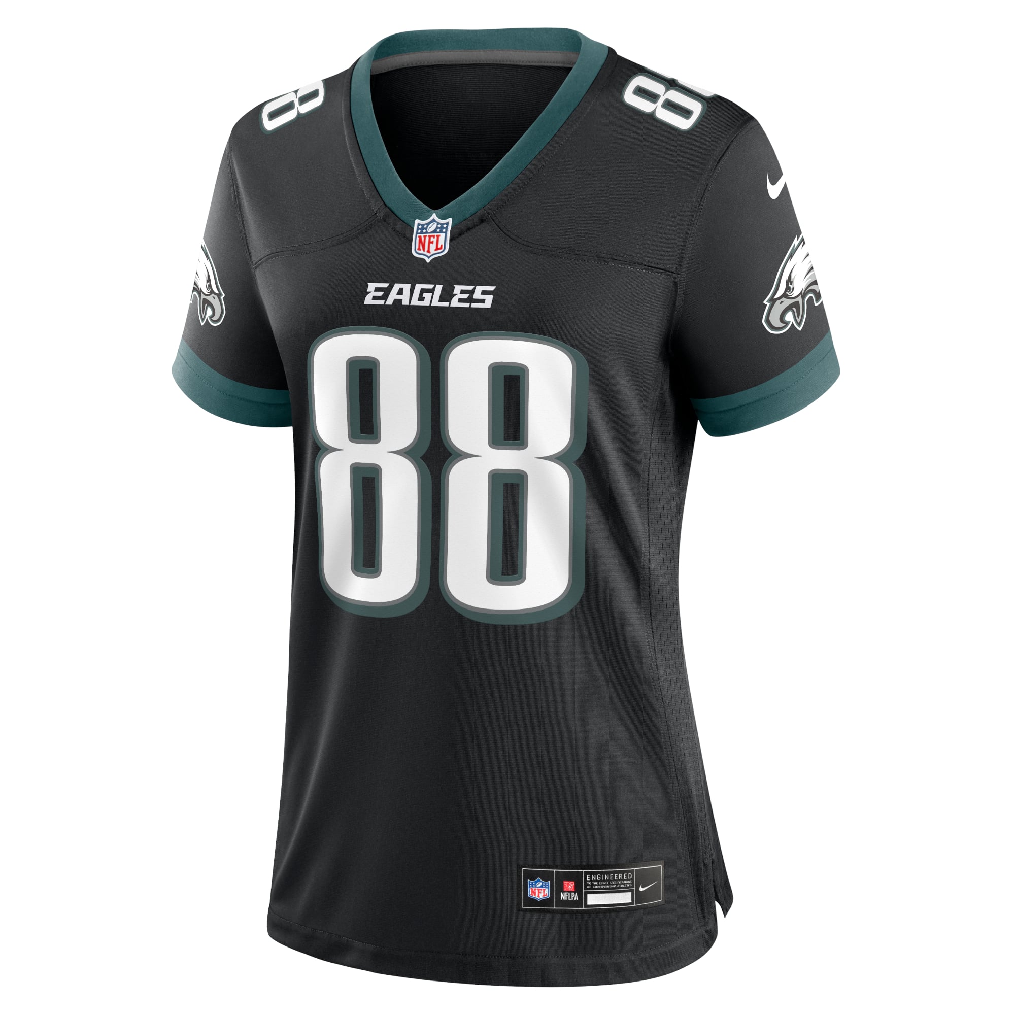 Dallas Goedert Philadelphia Eagles Women's Alternate Game Jersey - Black - Image 3