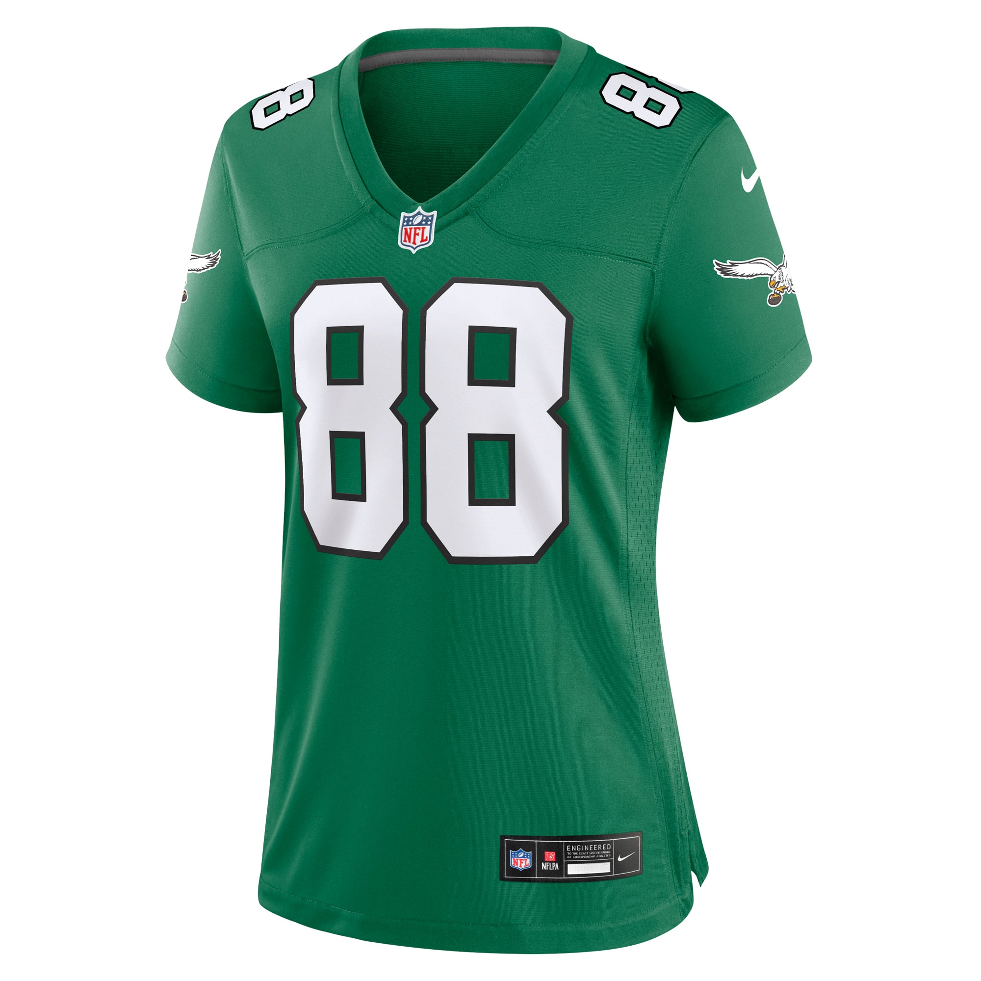 Dallas Goedert Philadelphia Eagles Women's Alternate Game Jersey - Kelly Green - Image 3