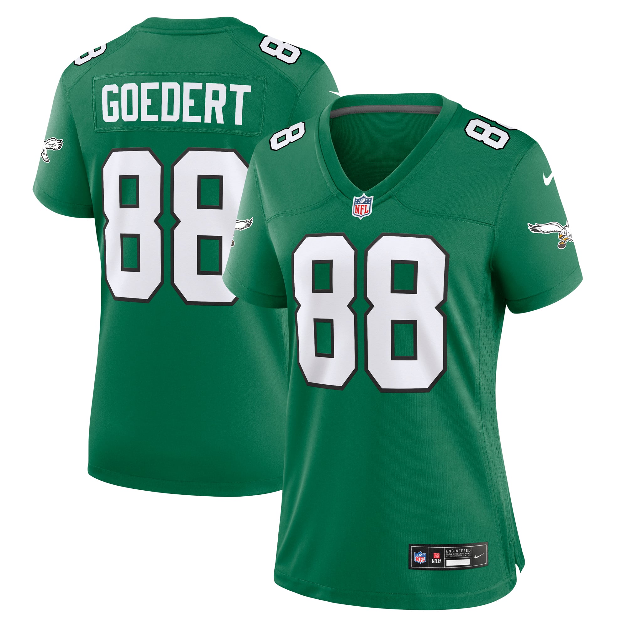 Dallas Goedert Philadelphia Eagles Women's Alternate Game Jersey - Kelly Green - Image 2