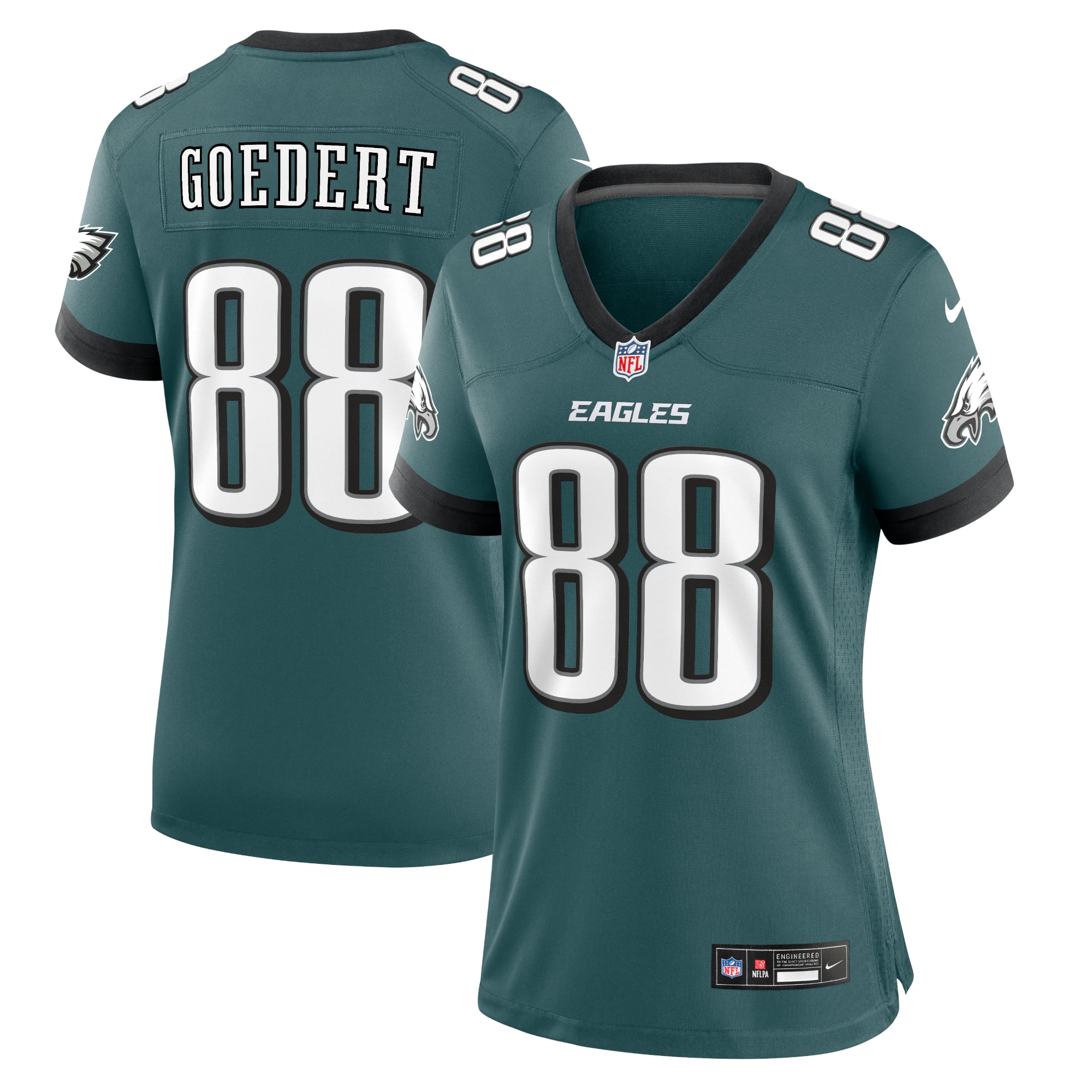 Dallas Goedert Philadelphia Eagles Women's Alternate Game Jersey - Midnight Green - Image 2