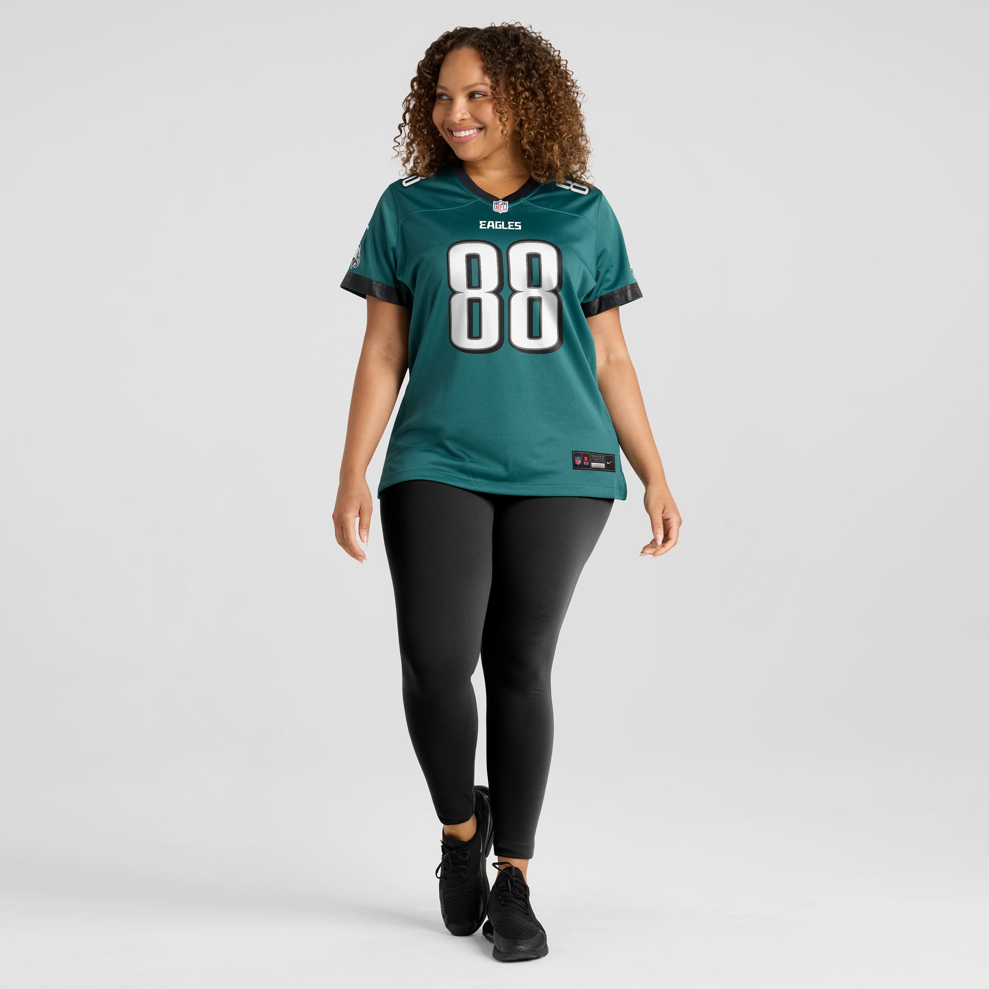 Dallas Goedert Philadelphia Eagles Women's Alternate Game Jersey - Midnight Green - Image 7
