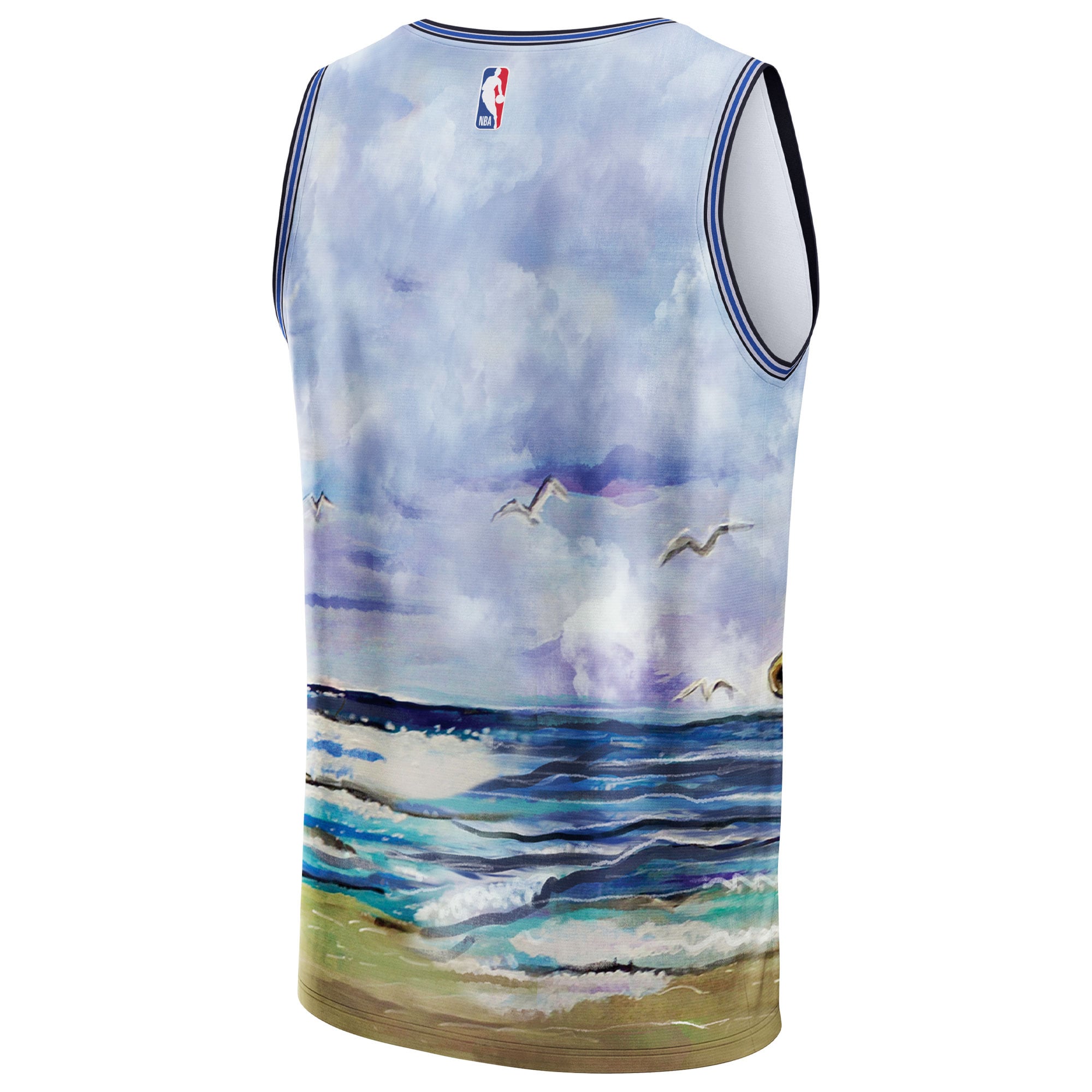 Dallas Mavericks & KidSuper Studios by Unisex Hometown Jersey - Blue - Image 4