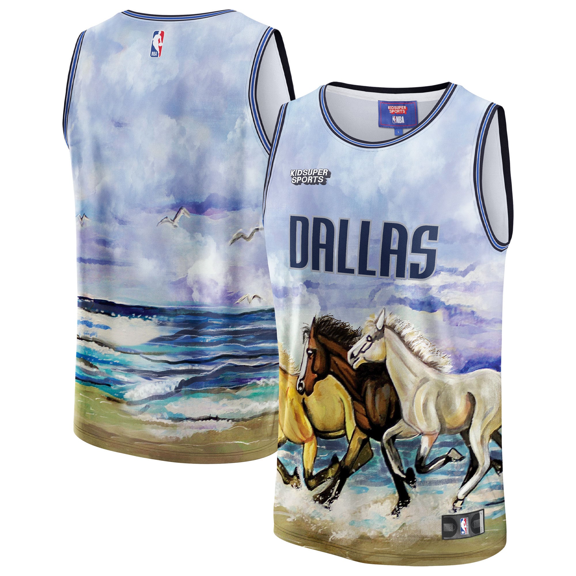 Dallas Mavericks & KidSuper Studios by Unisex Hometown Jersey - Blue