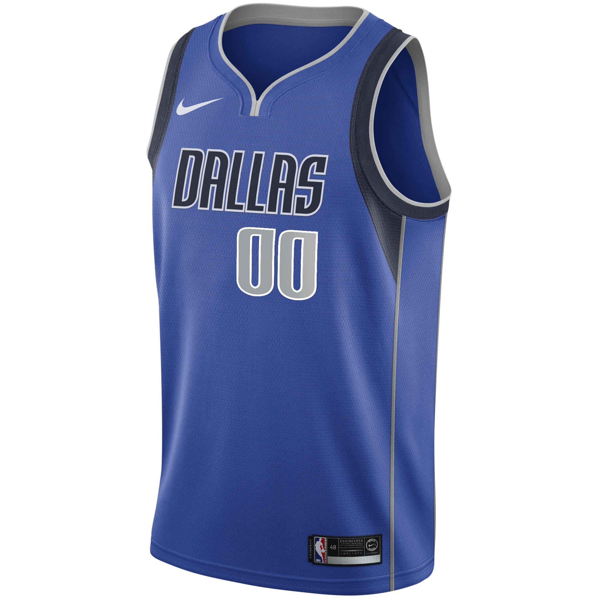 Dallas Mavericks 2020/21 Swingman Custom Jersey - Association Edition - Blue - Image 3