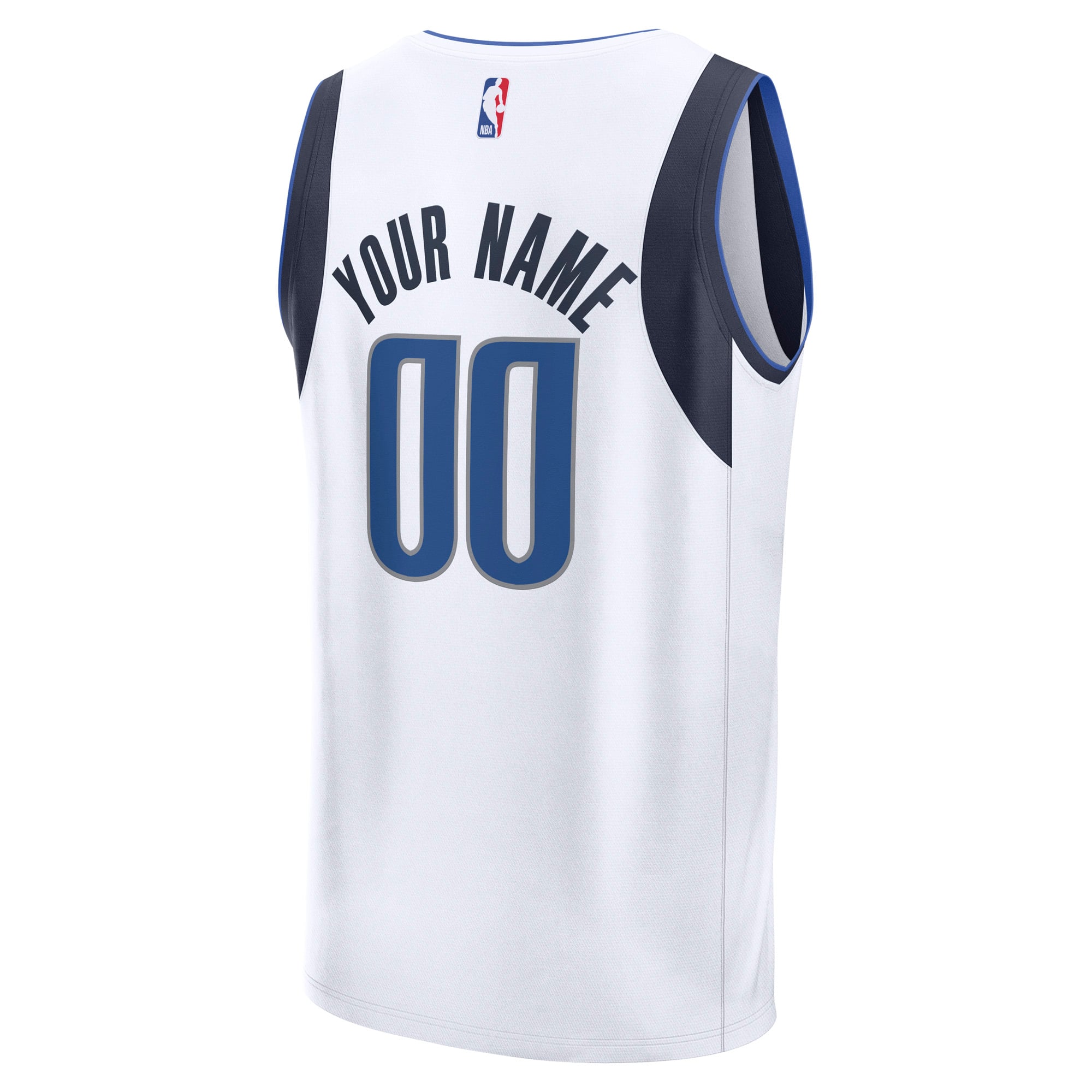 Dallas Mavericks Fast Break Custom Jersey - Association Edition - White - Image 4