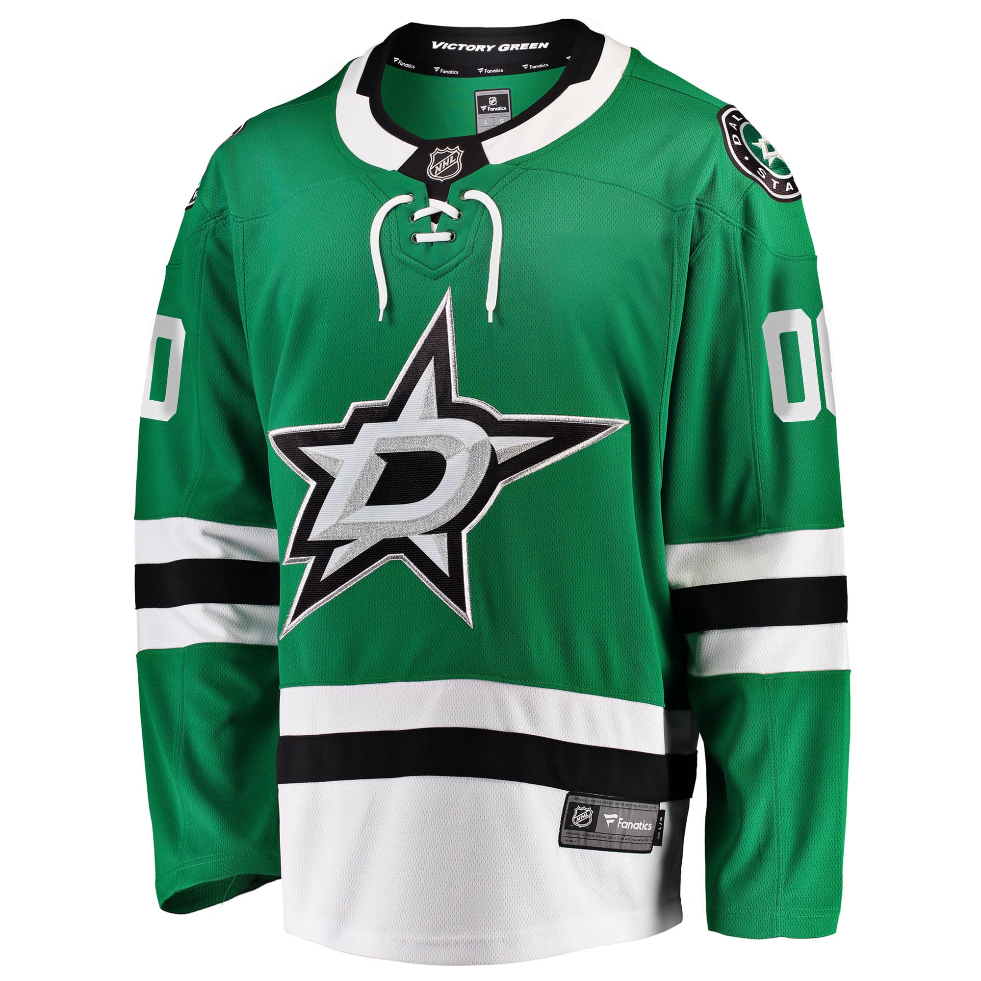 Dallas Stars Home Breakaway Custom Jersey - Green - Image 3