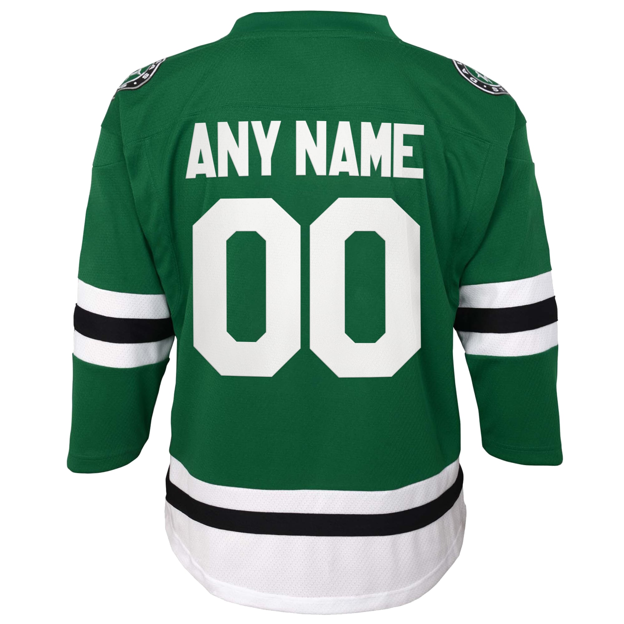 Dallas Stars Youth Home Custom Jersey - Green - Image 4