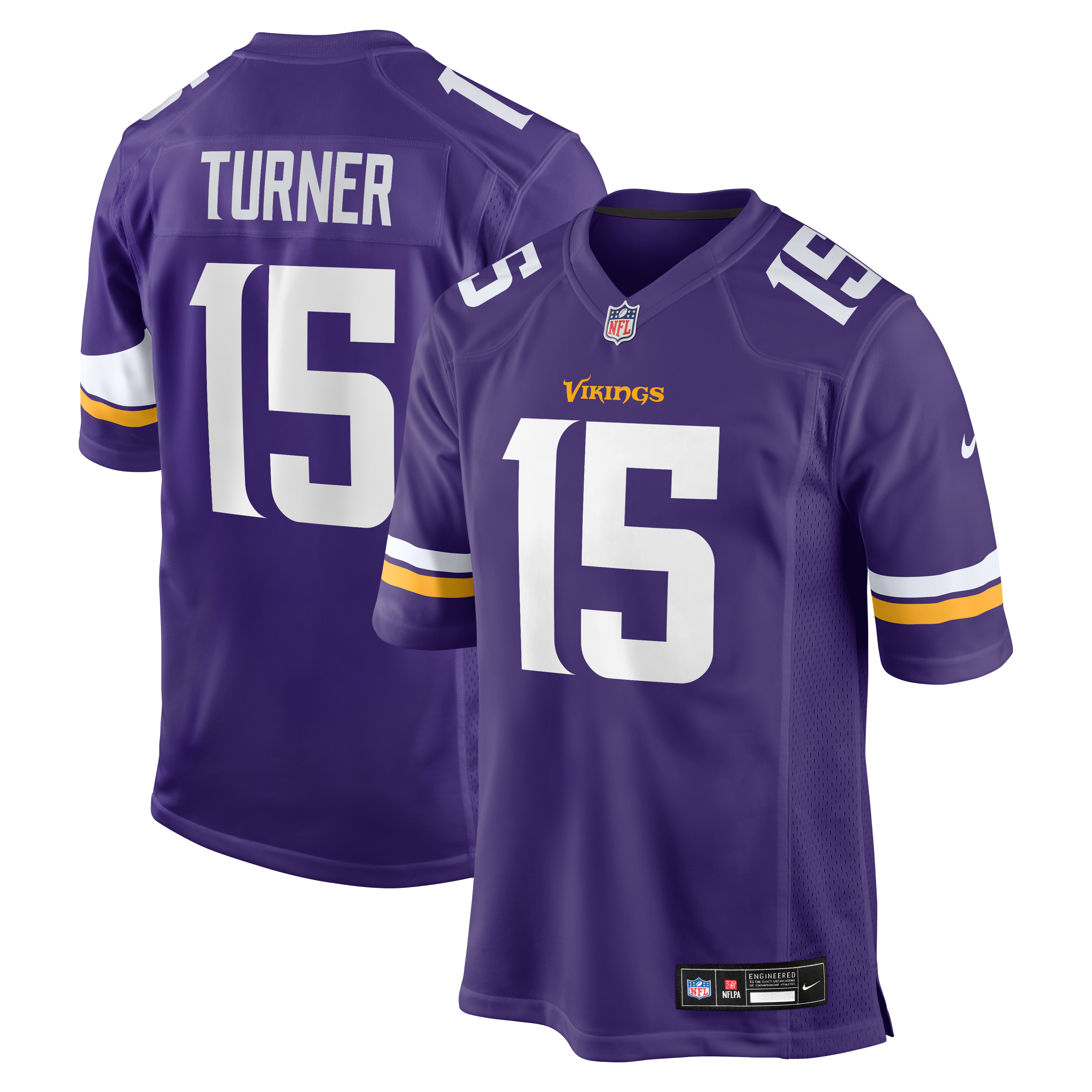 Dallas Turner Minnesota Vikings Game Jersey - Purple - Purple - Image 2