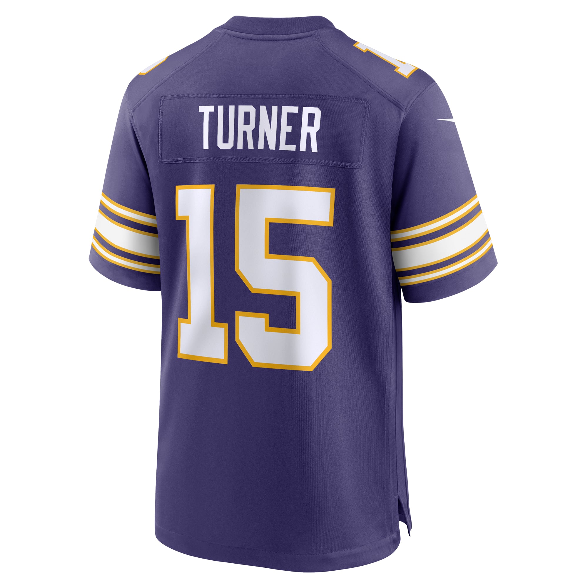 Dallas Turner Minnesota Vikings Game Jersey - White - Purple - Image 4