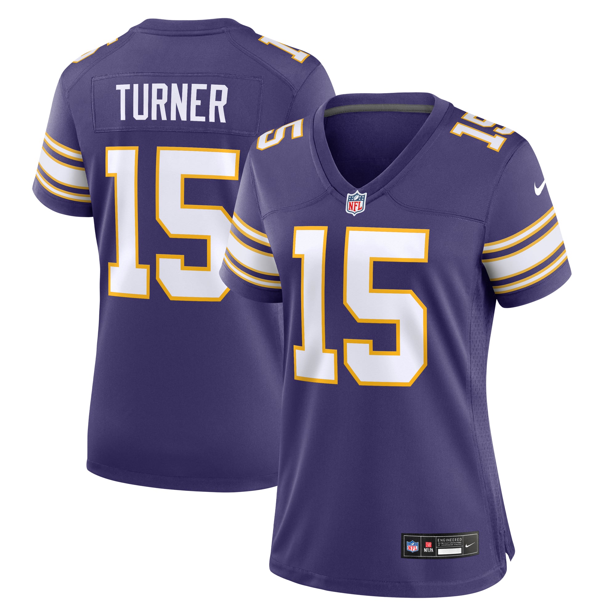 Dallas Turner Minnesota Vikings Women's Alternate Game Jersey - Purple - Purple