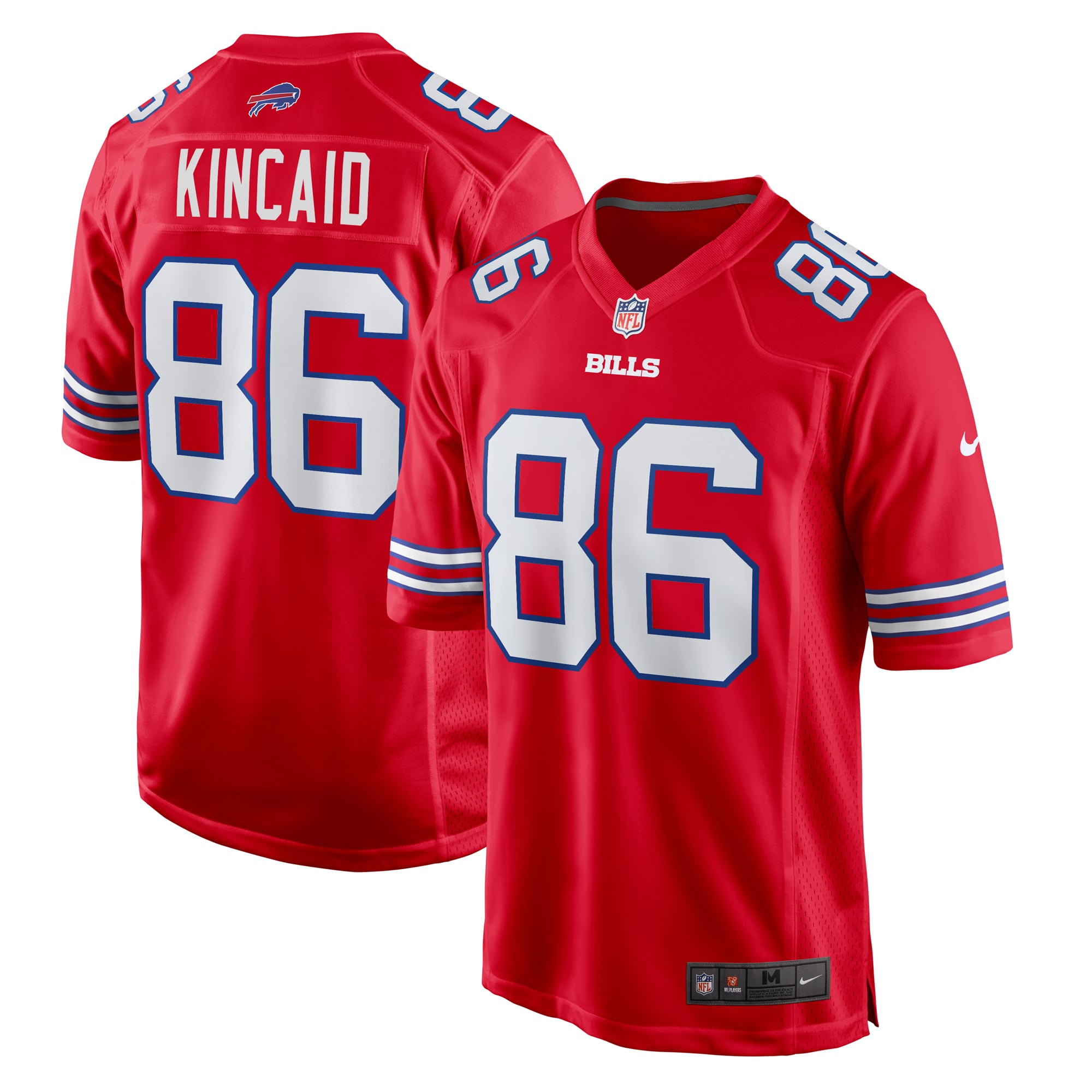 Dalton Kincaid Buffalo Bills Game Jersey - Red - Image 2
