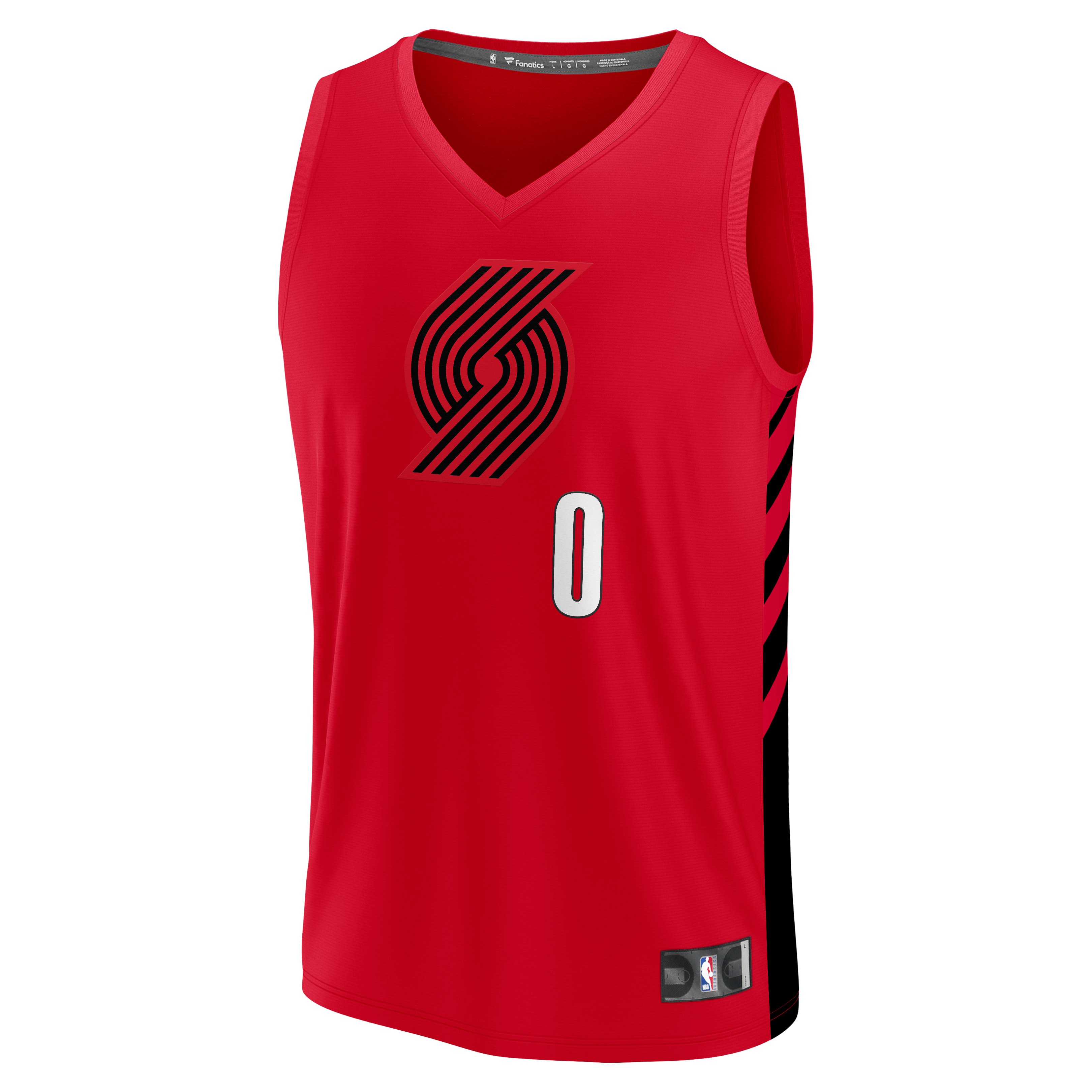 Damian Lillard Portland Trail Blazers Fast Break Jersey - Red - Statement Edition - Image 3