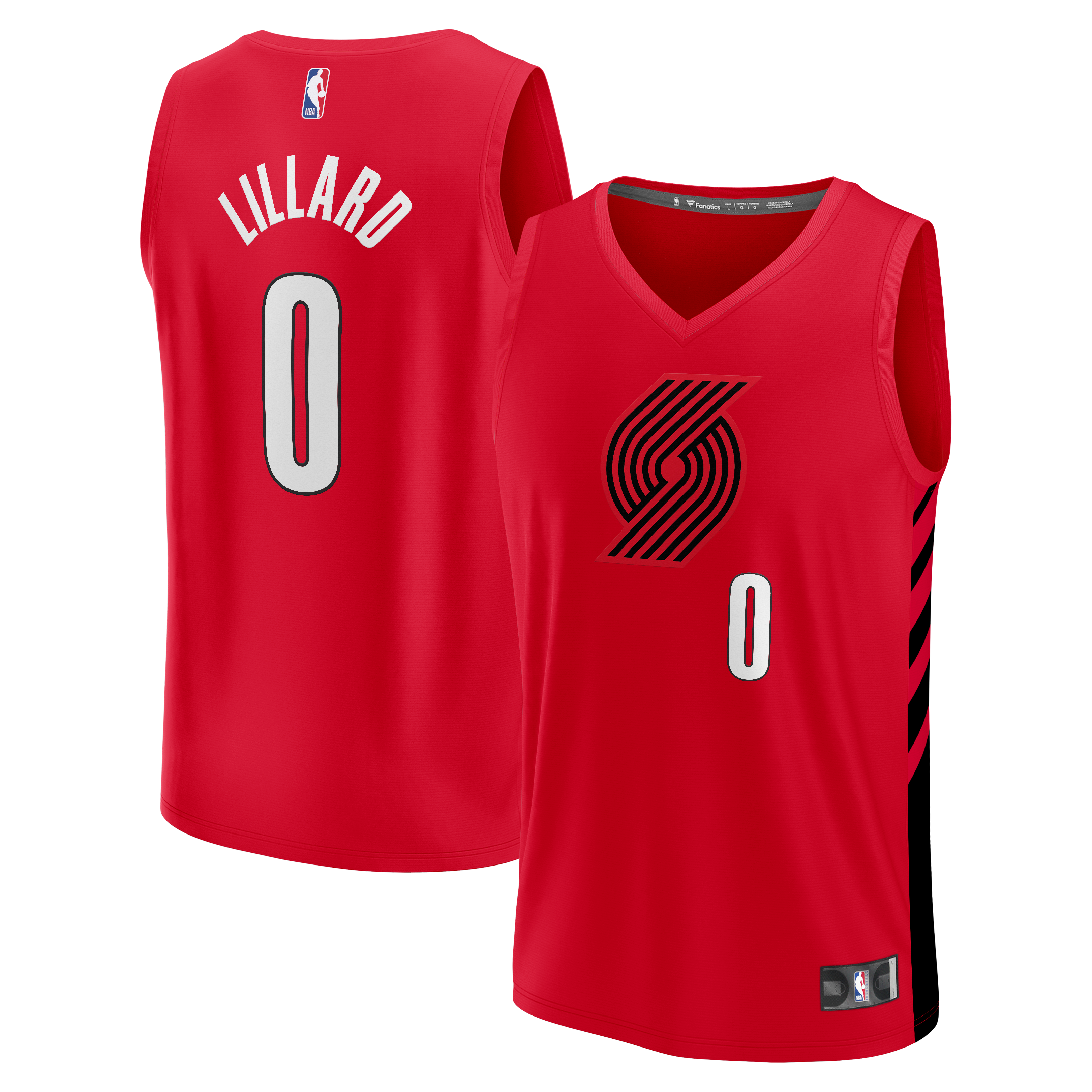 Damian Lillard Portland Trail Blazers Fast Break Jersey - Red - Statement Edition