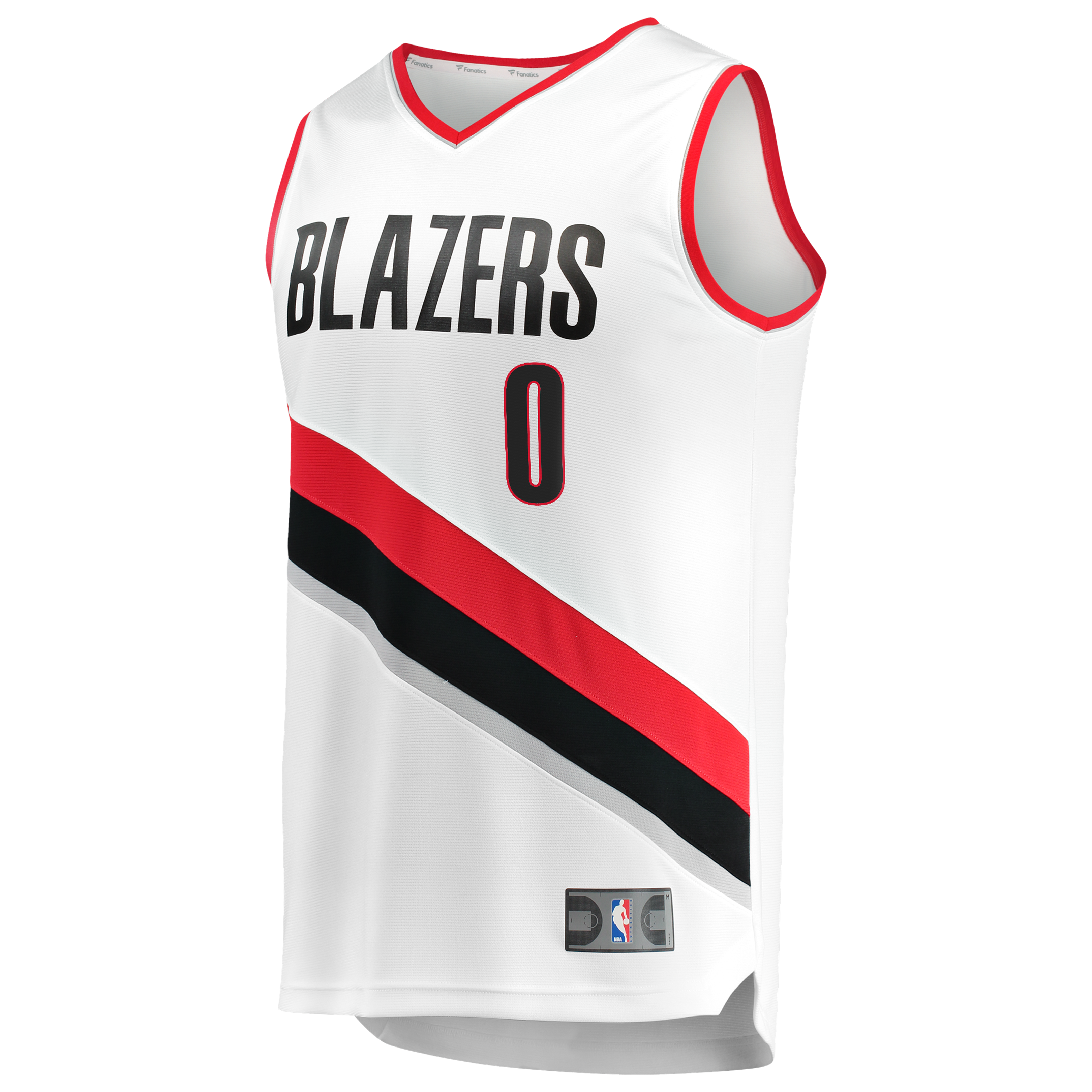 Damian Lillard Portland Trail Blazers Fast Break Jersey - White - Association Edition - Image 3