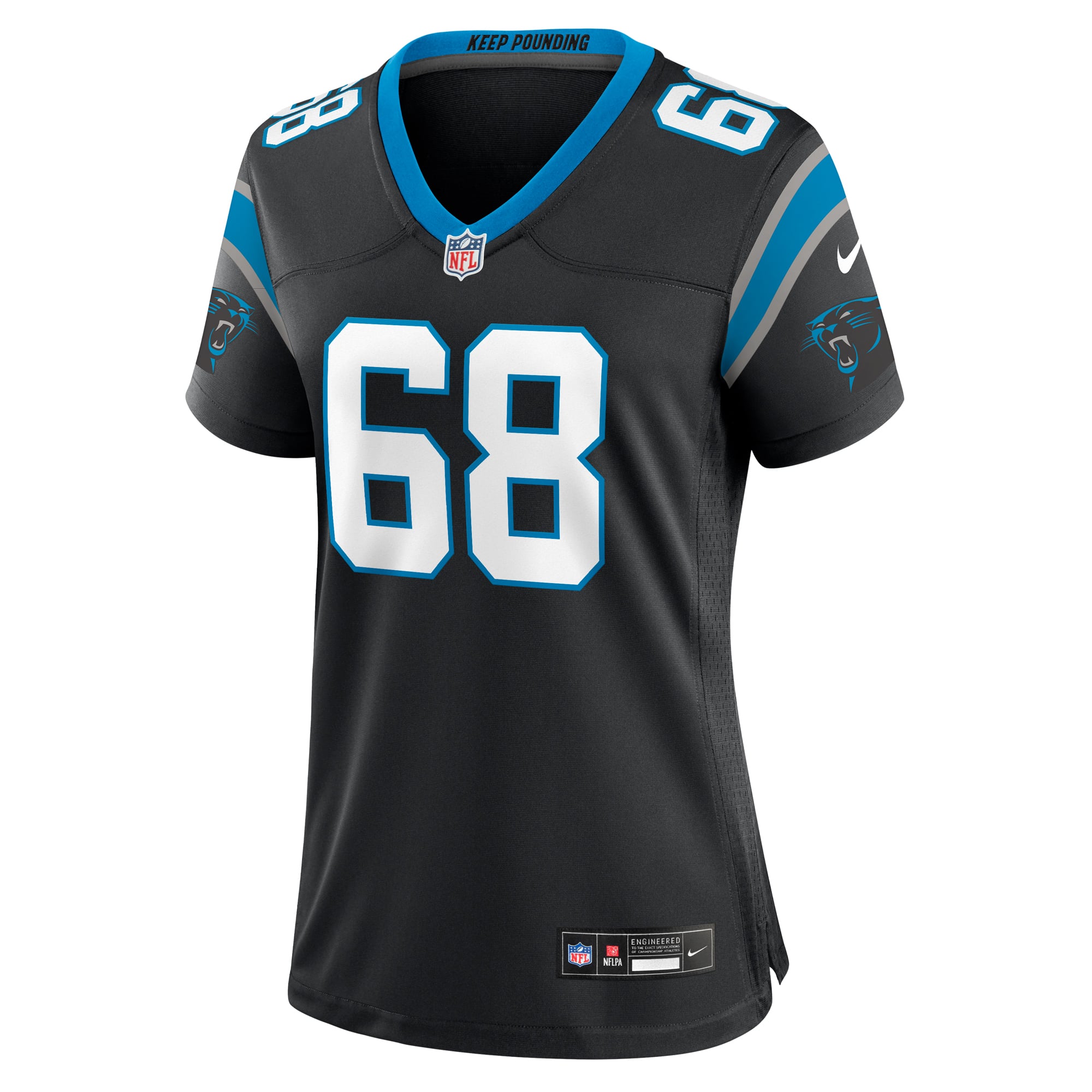 Damien Lewis Carolina Panthers Women's Game Jersey - Black - Image 3