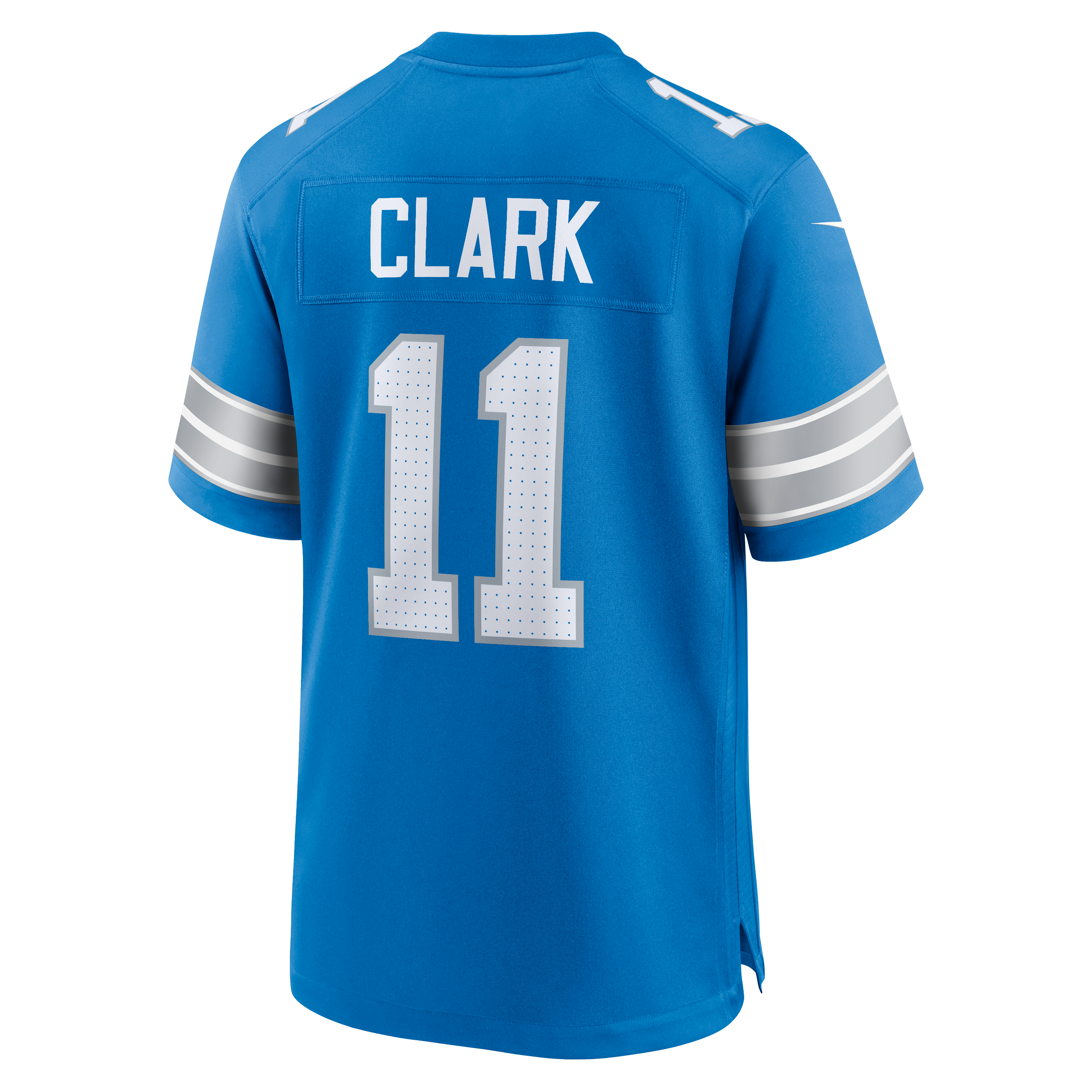 Damone Clark Detroit Lions Team Game Jersey - Blue - Image 4