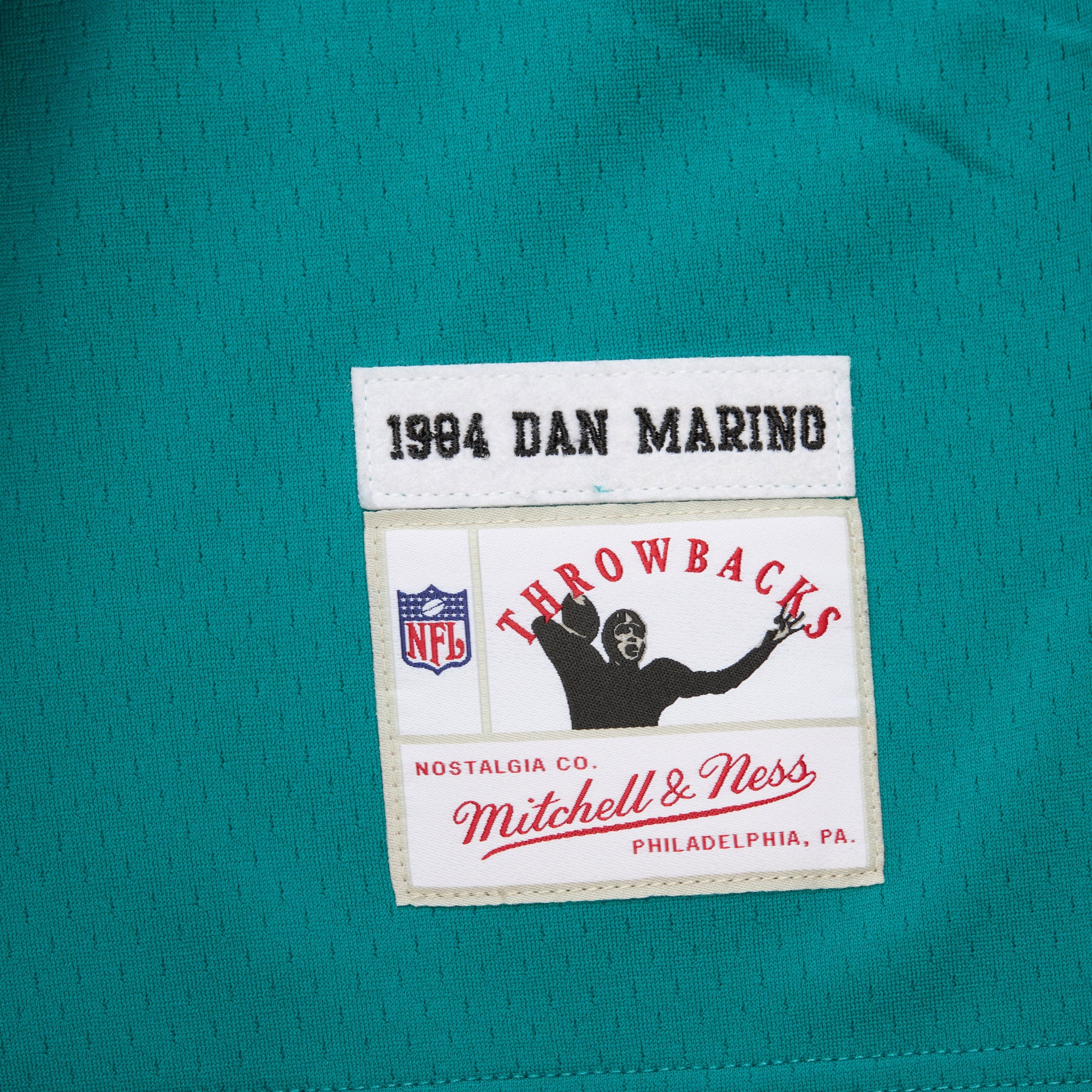 Dan Marino Miami Dolphins Player Name & Number Hoodie Legacy Jersey - Aqua - Image 7