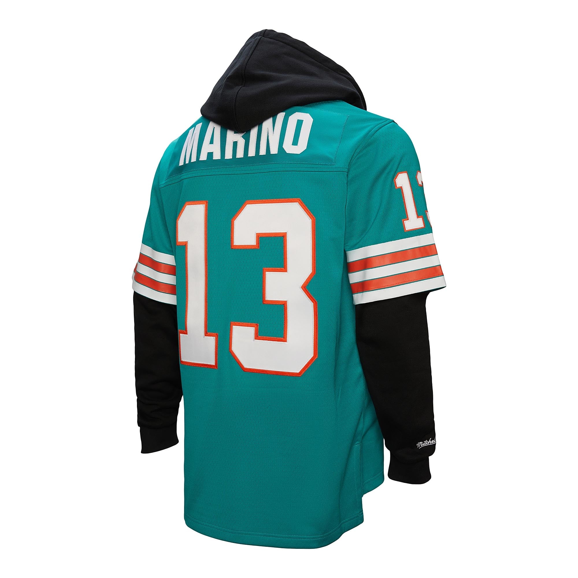 Dan Marino Miami Dolphins Player Name & Number Hoodie Legacy Jersey - Aqua - Image 9