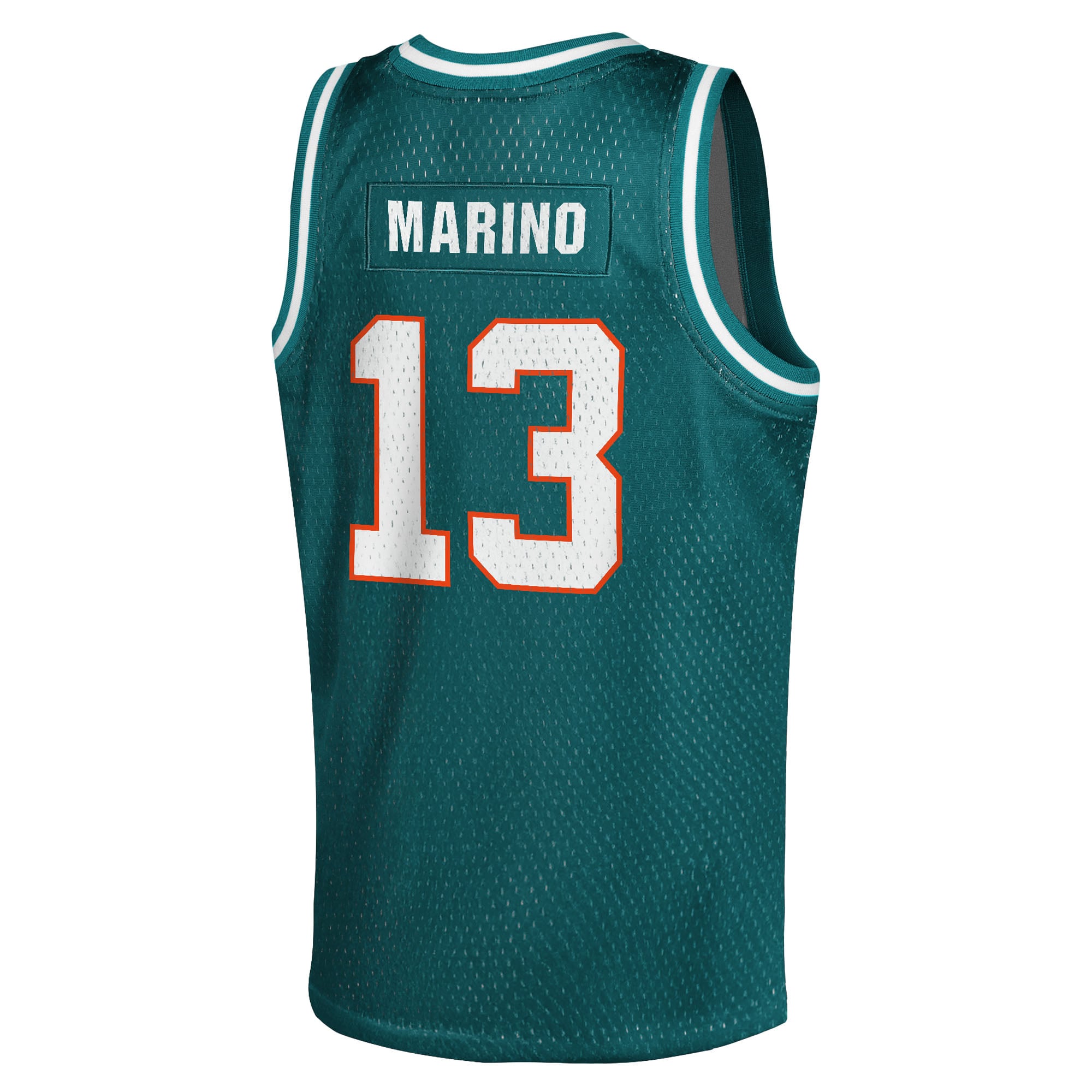 Dan Marino Miami Dolphins Youth Retired Player Basketball Fashion Jersey - Aqua - Image 4
