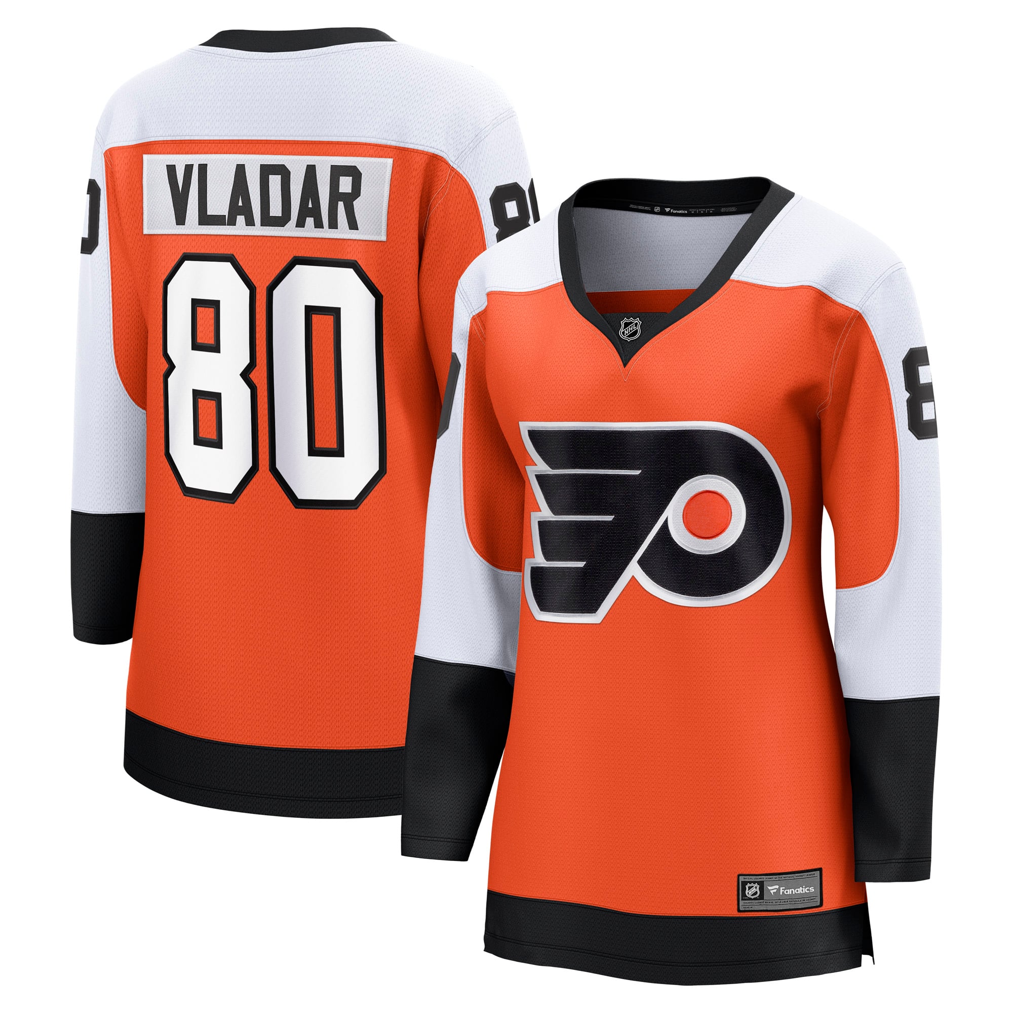 Dan Vladar Philadelphia Flyers Women's Home Breakaway Jersey - Orange - Image 2