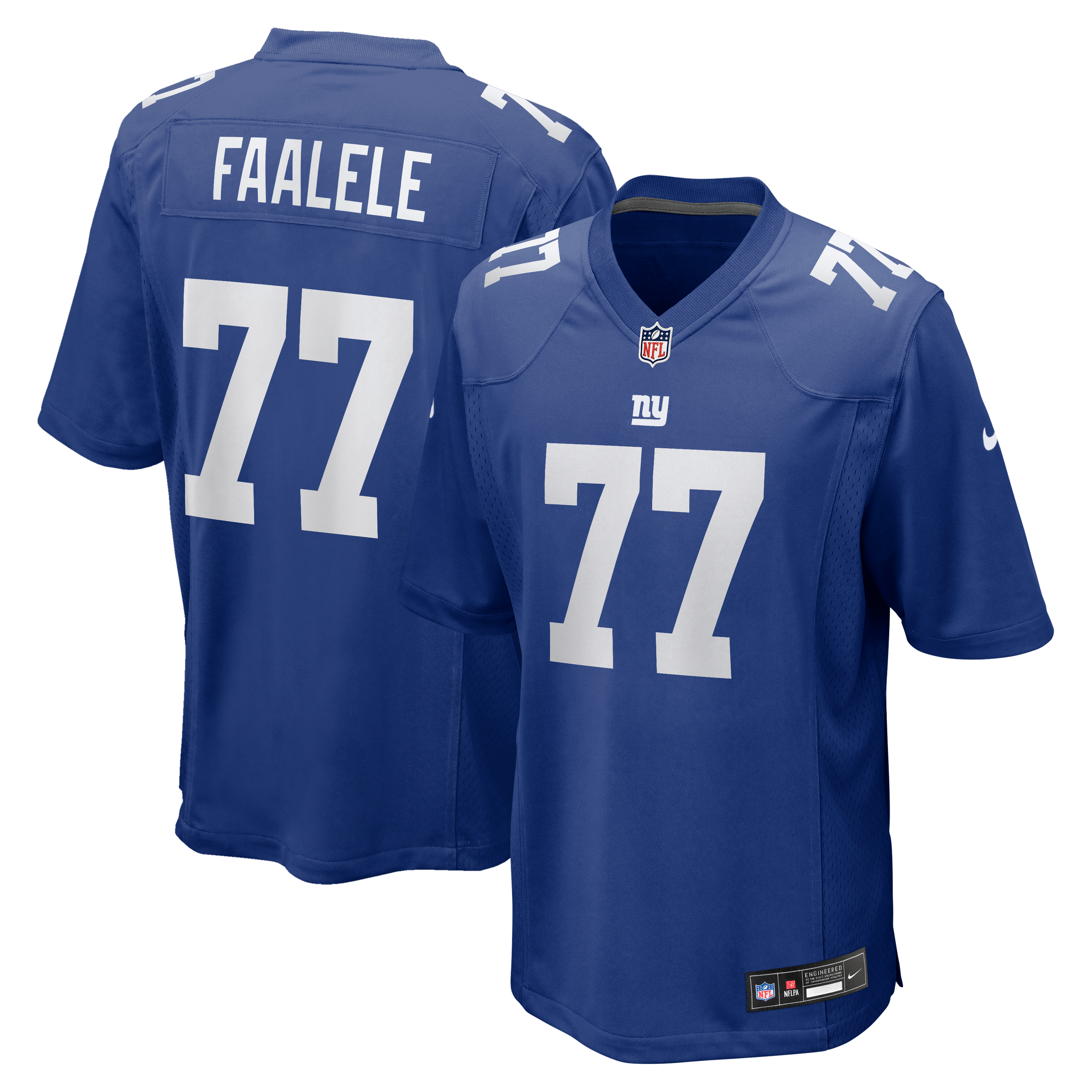 Daniel Faalele New York Giants Team Game Jersey - Royal