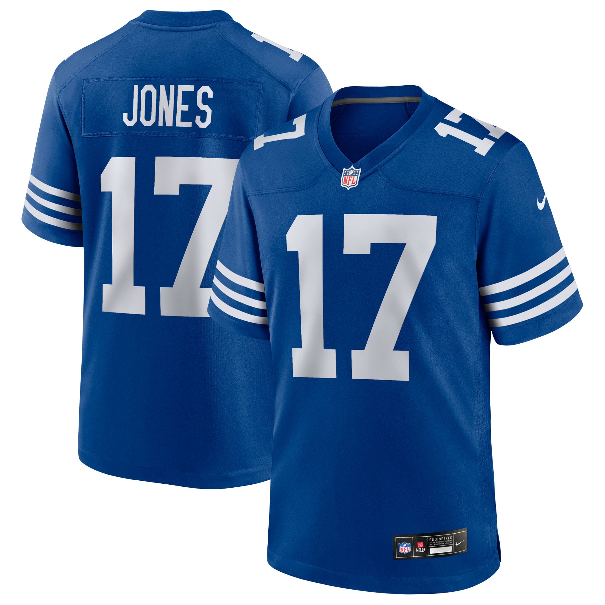 Daniel Jones Indianapolis Colts Alternate 2 Indiana Nights Game Jersey - Heather Royal - Royal