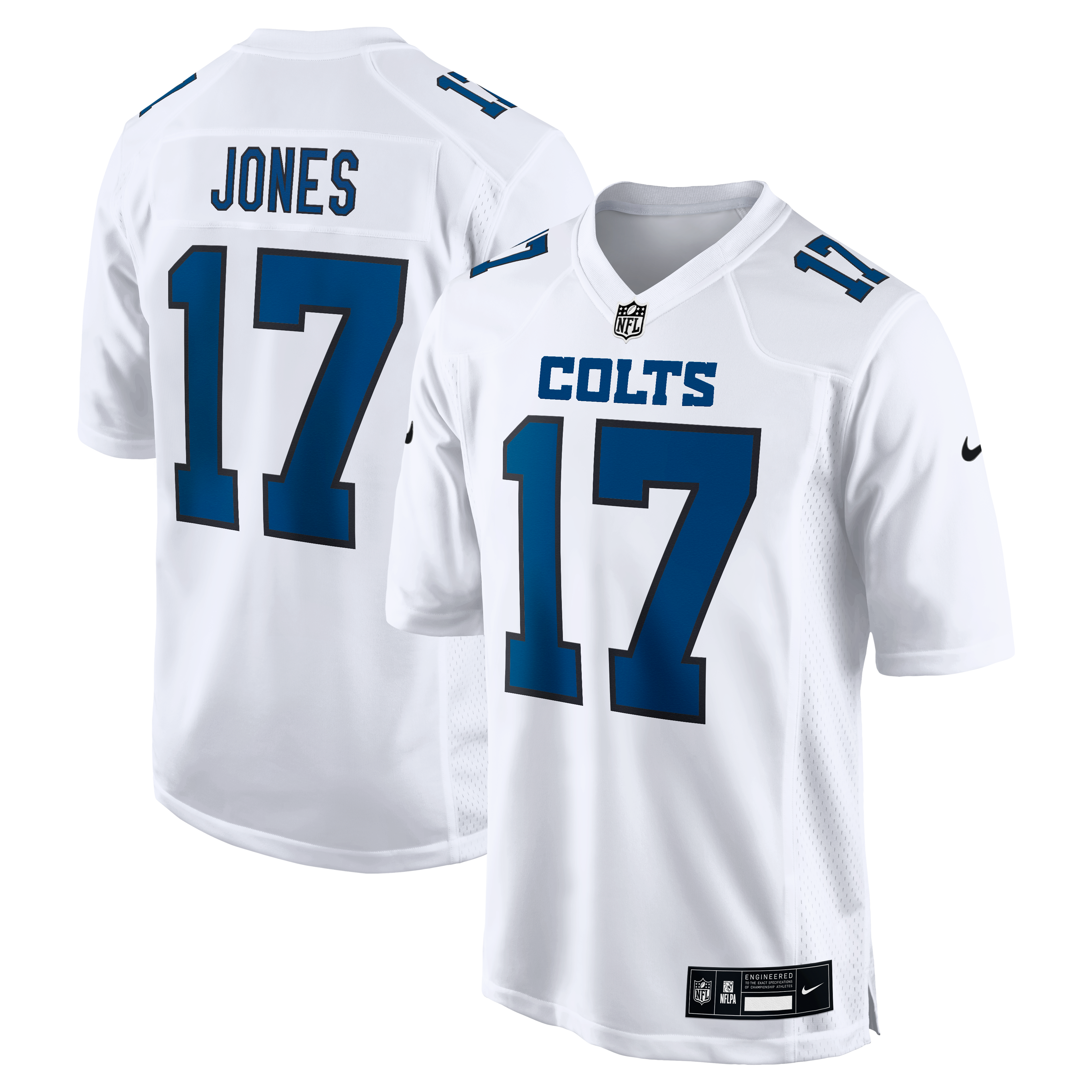 Daniel Jones Indianapolis Colts Fashion Game Jersey - Carbon Black - White - Image 2