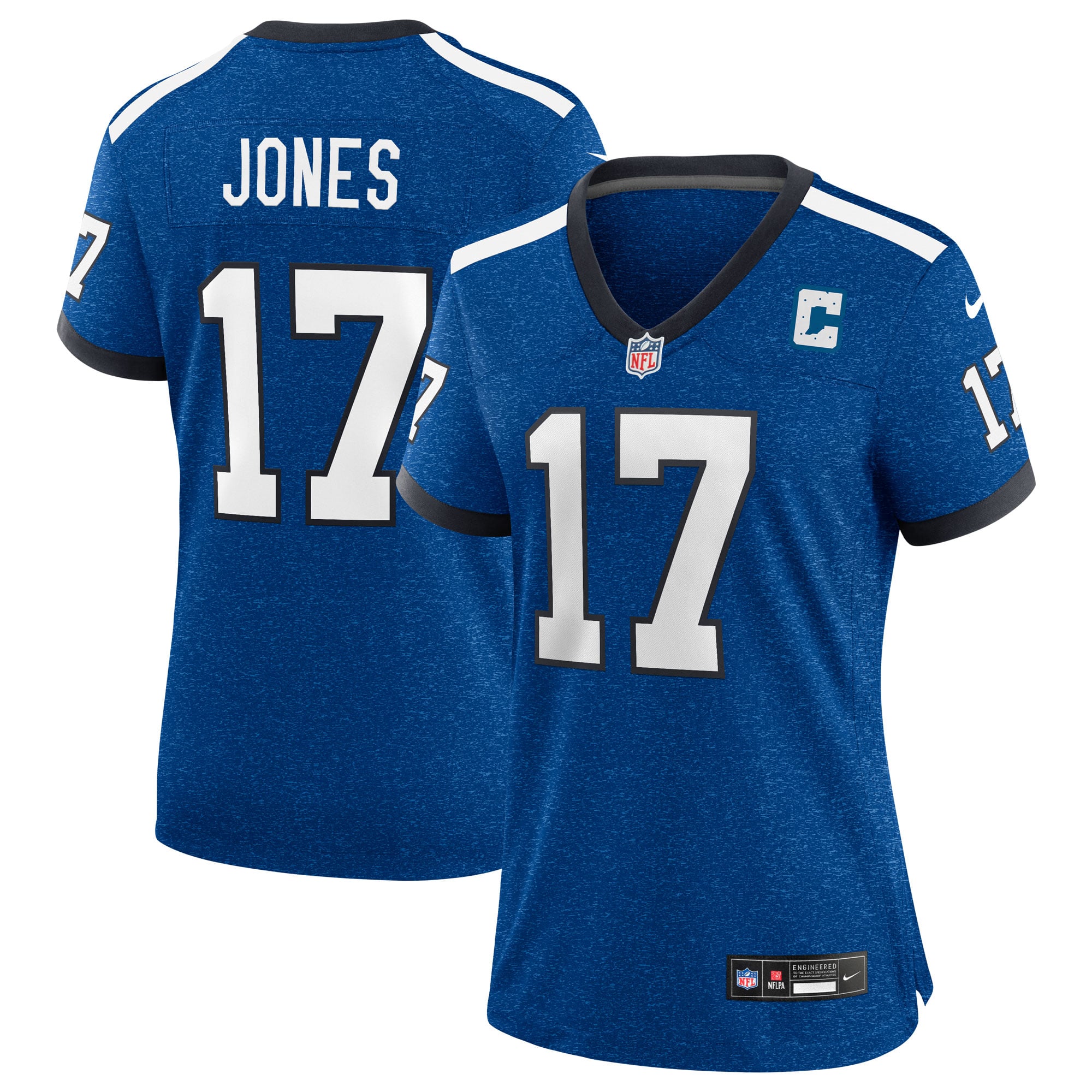 Daniel Jones Indianapolis Colts Women's Team Game Jersey - Royal - Heather Royal - Image 2