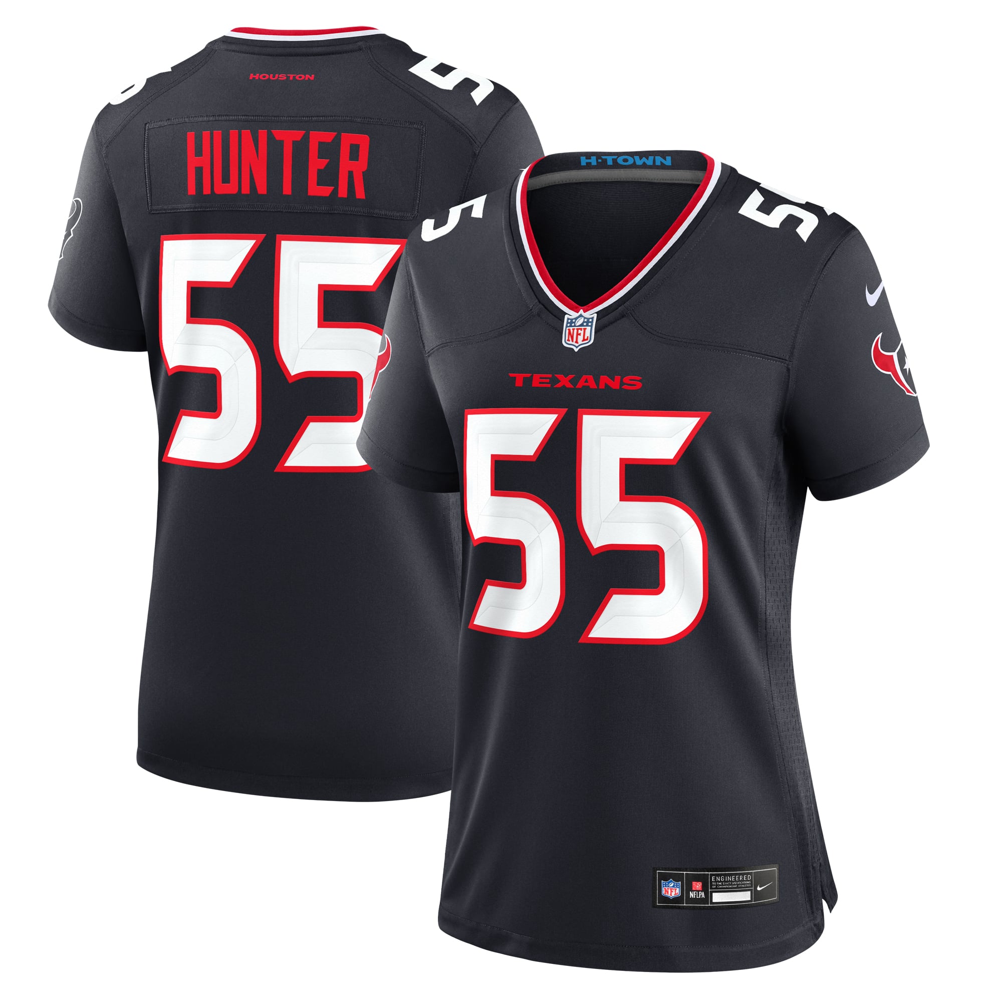 Danielle Hunter Houston Texans Women's Team Game Jersey - Navy - Image 2