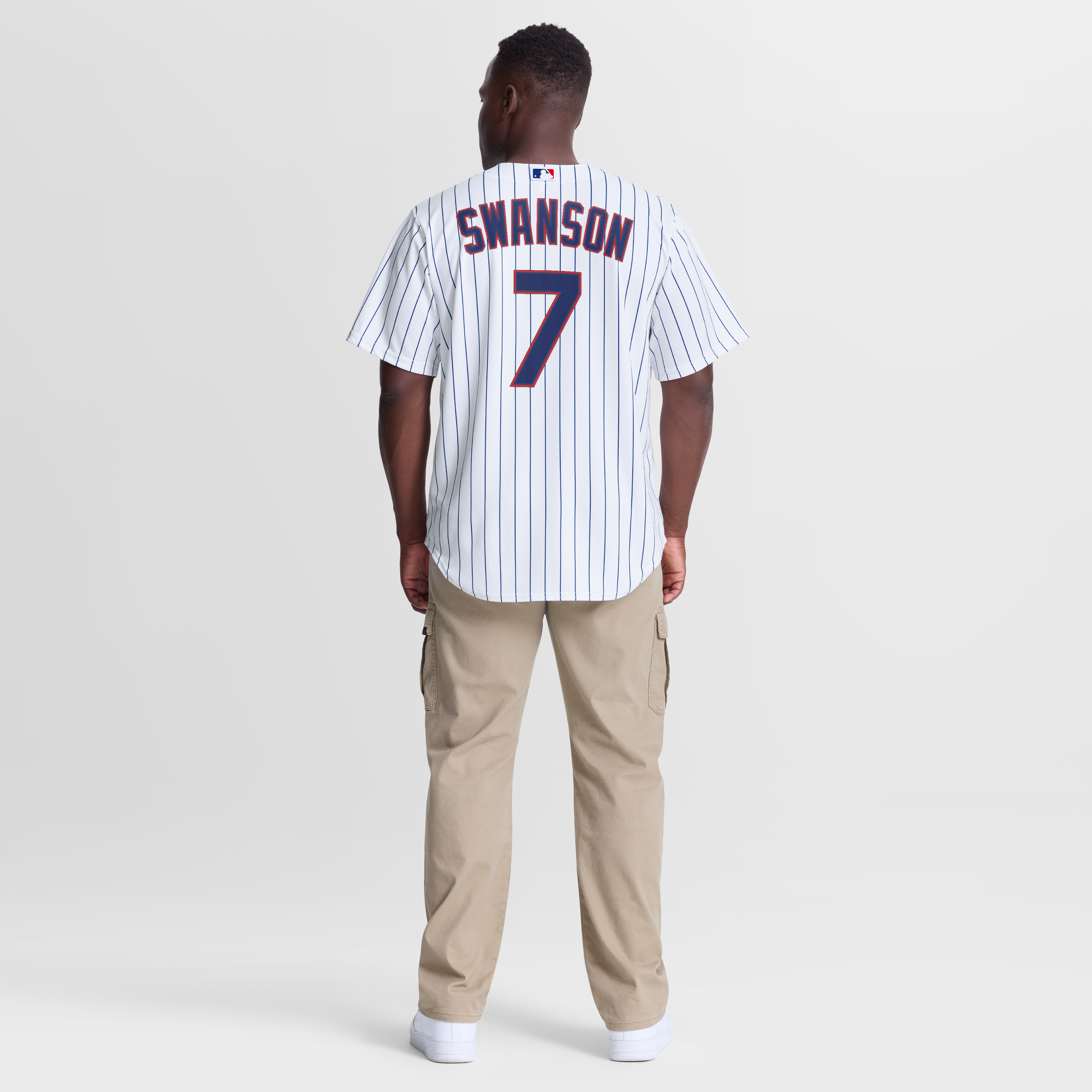 Dansby Swanson Chicago Cubs Home Jersey - White - Image 6